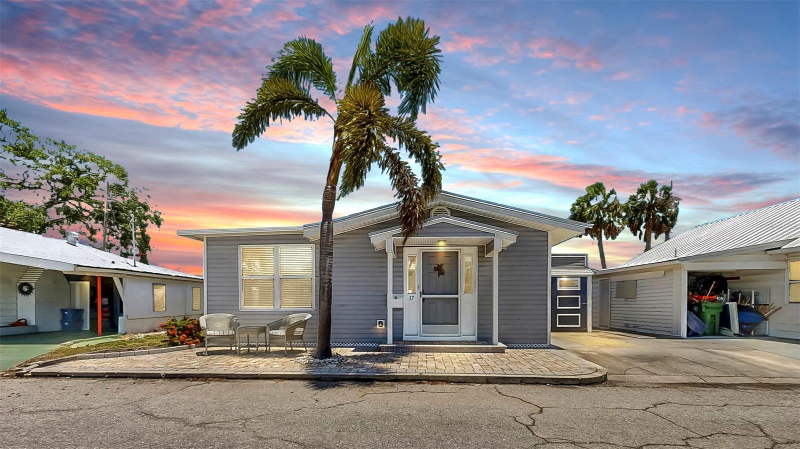 **Charming Move-In Ready Cottage in Premier 55+ Waterfront Community**
Discover this adorable 1934 (actually built in 1934), 854 sq ft cottage featuring 1 bedroom, 1 bathroom, plus a versatile Florida room perfect for a home office, craft space, or guest area. This delightful home boasts fresh new laminate flooring throughout the dining and living room areas, creating a modern and low-maintenance living experience.
OPTIONAL: FULLY FURNISHED, or if preferred, it can be emptied Your choice!
Located in an exceptional 55+ waterfront golf cart community, this property offers resort-style living with an incredible array of amenities and activities.
**Home Features:**
- Move-in ready condition
- 1 bedroom + 1 bathroom + bonus room
- 854 square feet of comfortable living space
- New laminate flooring in main living areas
- No flooding history
- Golf cart accessible
**Outstanding Community Amenities:**
- **Dual Clubhouses:** Separate men's and women's clubhouses for social gatherings
- **Recreation Galore:** Library, sewing room, fitness equipment, puzzle tables, shuffleboard courts, and pool table
- **Waterfront Paradise:** 700-foot fishing pier and full marina with wet/dry boat docks
- **Boating Access:** Direct access to the Gulf of Mexico, Manatee River, and Braden River
- **Event Spaces:** Community hall and leisure hall for gatherings and activities
- **Nearby Recreation:** Braden Castle Park offers additional fun activities for residents
This active 55 and up community provides the perfect blend of relaxation and recreation, for a low $400/year HOA with an optional assigned boat slip for an additional $300/year. Whether you enjoy fishing from the expansive pier, boating to the Gulf, staying active in the fitness center, or socializing in the clubhouses. The golf cart-friendly layout makes it easy to navigate between all amenities and visit with neighbors.
Ideal for those seeking a vibrant, maintenance-free lifestyle in a water-lover's paradise!