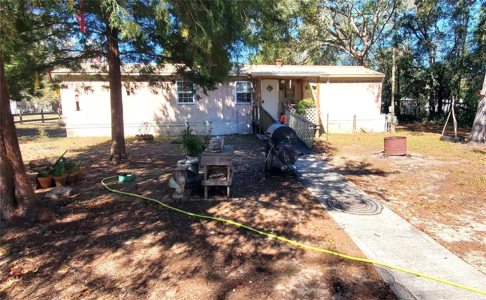 This nice 2-bedroom 1 bath home with a split floor plan nestled on a quarter acre corner lot that has so much potential! Huge 20' by 35' Workshop/Garage with oversized parking for atvs boats and projects!! Must see and priced to sell!