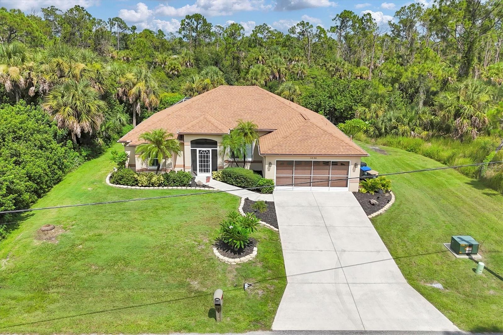 Tranquil Freshwater Canal Pool Home with Upper Deck, Private Dock & Jon Boat – Move-In Ready!!!
Experience the ultimate Florida lifestyle in this PRISTINE 3-Bedroom, 2-Bath, 2-Car Garage, POOL home, perfectly situated on a peaceful freshwater canal. The sellers have called this home for over 25 years and have never experienced flooding, offering added peace of mind. Enjoy your private dock and upper deck with panoramic canal views—ideal for fishing, kayaking, or boating. A Jon boat is included, so you can start your waterfront adventures immediately.
No Flood Zone – No HOA – No CDD Fees
This quality-built block home with metal frame construction offers lasting peace of mind and an impressive list of upgrades:
Brand New HVAC Unit (July 2025),
Hurricane Impact Windows (2023–2024),
New Roof (2018),
Septic Cleaned (2025),
Reverse Osmosis at the Kitchen Faucet & Well Water has Softner and Water Filtration – No Water or Sewer Bill!
Plantation Shutters & Cathedral Ceilings,
Split Bedroom Floor Plan for Privacy,
Updated Bathrooms with Designer Tile & Frame-less Glass Shower Door,
Newer Stainless Steel Appliances, Granite Countertops & Pull-Out Kitchen Drawers,
Epoxied Garage with Screen Door,
Storm Smart Shades on Lanai for Added Protection (2016).
Backyard Oasis: Total privacy with no side neighbors and breathtaking canal views. The adjoining lot is also available for purchase for added space and privacy.
Prime Location: Top-rated school district, minutes to I-75, shopping, Sarasota Memorial North Port Hospital, and only 35 minutes to world-class Gulf beaches.
Homes like this are in high demand—schedule your private showing today and start living your Florida dream.