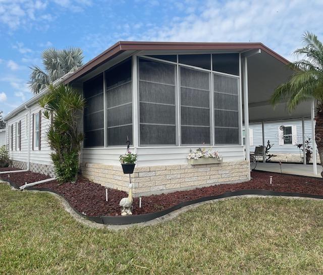 Home is a Turn-Key furnished 2 Bedroom & 2 full Baths, located in Beautiful Gold Tree Co-op. There is room to roam in this beautiful home with an 11X10 enclosed lanai/bonus room plus a 12X12 outdoor screen room providing you great areas to sit and relax or entertain your guests. It is a well-maintained home with A/C/Heat replaced in May 2024, & brand new roof April 2025 along with the microwave. HOA fees include cable, internet, yard maintenance, (including sprinkler system using reclaimed water from Gold Tree's pond), sewer trash & water. Gold Tree has lots of activities, a monthly newsletter with Calendar of Events, clubhouse, heated pool, on site management, library, shuffleboard, tennis & pickleball courts, bocce ball and neighborly neighbors already in place. It is a gated community located near shopping, eateries, banking, hospitals, UTC Mall, Benderson Park, Riverwalk and best of all the wonderful beaches always listed among top beaches in the U.S. Bring your boat, RV or trailer they have a storage yard for your convenience. Association says 55+, rentals allowed and your pets are welcome.