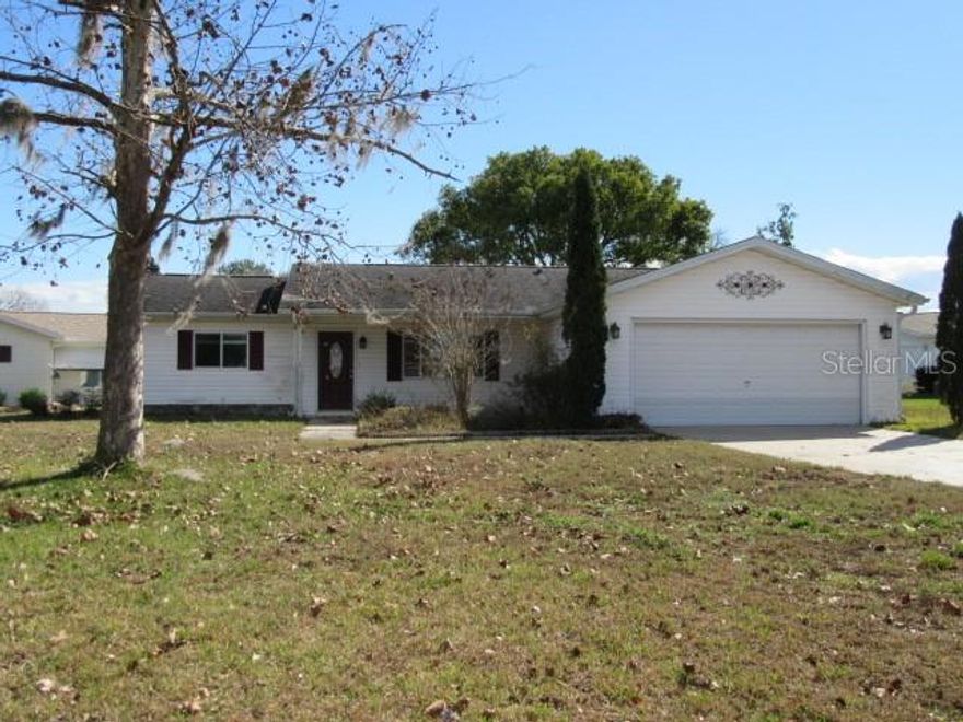 2 Bedroom / 2 Bath Home located within a private, gated 55+ golf community in Summerfield. This bank-owned home presents a great opportunity for snowbirds or seasonal residents looking for a Florida retreat they can make their own. The community offers a golf course, clubhouse, pool, and recreational amenities designed for active living, all while being conveniently located near shopping, dining, medical facilities, and with easy access to The Villages, Ocala, and Belleview. This property will appeal to buyers who recognize potential and are comfortable refreshing or updating a home to suit their preferences. With a functional floor plan and both indoor and outdoor living areas, this home provides a solid starting point for creating a personalized seasonal residence. Sold as-is. All information is deemed reliable but not guaranteed. Buyers are encouraged to complete all inspections and due diligence. Proof of funds or lender pre-approval required with all offers. Seller addenda will apply.