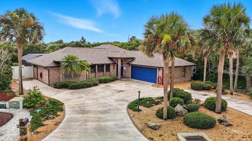 Beautifully maintained 3BR/2BA pool home in sought-after Ponce Inlet, just moments from the beach, Intracoastal, Lighthouse, marinas, and waterfront dining. This golf cart, bicycle, and pedestrian-friendly community makes it easy to enjoy the coastal lifestyle. The home features a circular drive, low-maintenance brick exterior, newer roof, newer garage door, and updated interior. Inside offers a split-bedroom floorplan, separate living and family rooms with fireplace, four sun tunnels, and a master suite with both tub and shower. The laundry room includes a utility sink and shower, plus a work area in the garage adds functionality. Relax by the sparkling screened pool or rinse off in the outdoor shower after a beach day. Extra parking on the side accommodates vehicles and golf carts. Move-in ready and close to everything that makes Ponce Inlet one of Florida's most desirable seaside communities.

Outdoors, enjoy Florida living at its best with a sparkling screened pool that is perfect for relaxing or entertaining after a day at the beach. There is also additional parking for vehicles and golf carts, while an outdoor shower on the east side of the home is ideal after a swim or a day in the sand.

Whether you are drawn to the laid-back surf culture, boating and fishing opportunities, or the unmatched coastal charm of Ponce Inlet, 35 Calumet Drive is the perfect place to call home.