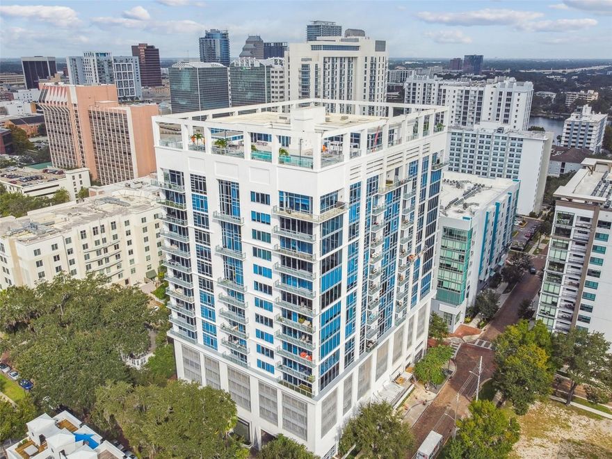 Luxury living on the 10th floor of Star Tower!  This immaculate unit includes floor-to-ceiling windows, top of the line appliances (including Wolf oven, Miele dishwasher, and Sub-Zero refrigerator), custom-built closets, a whole house water filtration system and water conditioner, and a Murphy Bed system in the second bedroom.  Enjoy the rooftop pool, spa, fitness center, resident lounge, 24 hour concierge, and grilling area. Walking distance from Lake Eola, the Dr. Phillips Center, the Amway Center, Publix, and everything else that Downtown Orlando has to offer!  This unit comes with 2 spots for bikes in the bike cage, a storage unit, and two parking spaces in the garage.