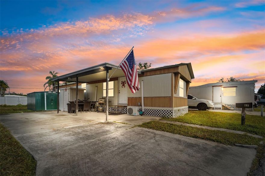 Affordable Florida Living in a Prime St. Pete Location! This updated and move-in-ready home is the perfect blend of comfort, convenience, and value. Featuring 2 bedrooms, 1.5 bathrooms, and a bright open living space, the home offers new flooring, updated kitchen cabinetry, newer appliances, and fresh interior finishes throughout. A spacious covered carport and two exterior storage sheds provide excellent functionality. The generous primary suite includes ample closet space and an updated bathroom, while the second bedroom and bath are ideal for guests, an office, or hobbies. Recent improvements include upgraded flooring, refreshed kitchen cabinetry and countertops, updated lighting, fresh paint, and an included washer and dryer. Two outdoor sheds add even more storage and flexibility. Located in a high-demand St. Petersburg area, you’ll enjoy quick access to Madeira Beach, Redington Beach, and Treasure Island, plus Downtown St. Pete’s restaurants, entertainment, and waterfront parks. St. Pete–Clearwater Airport is just minutes away, with Tampa International Airport also a short drive. Nearby shopping, grocery stores, and major retailers make everyday convenience effortless, with US-19 offering easy commuting. Whether you're looking for a primary residence, seasonal escape, or investment opportunity, this home delivers outstanding value in one of Pinellas County’s most convenient locations. Affordable living, modern updates, and a prime setting—schedule your showing today!