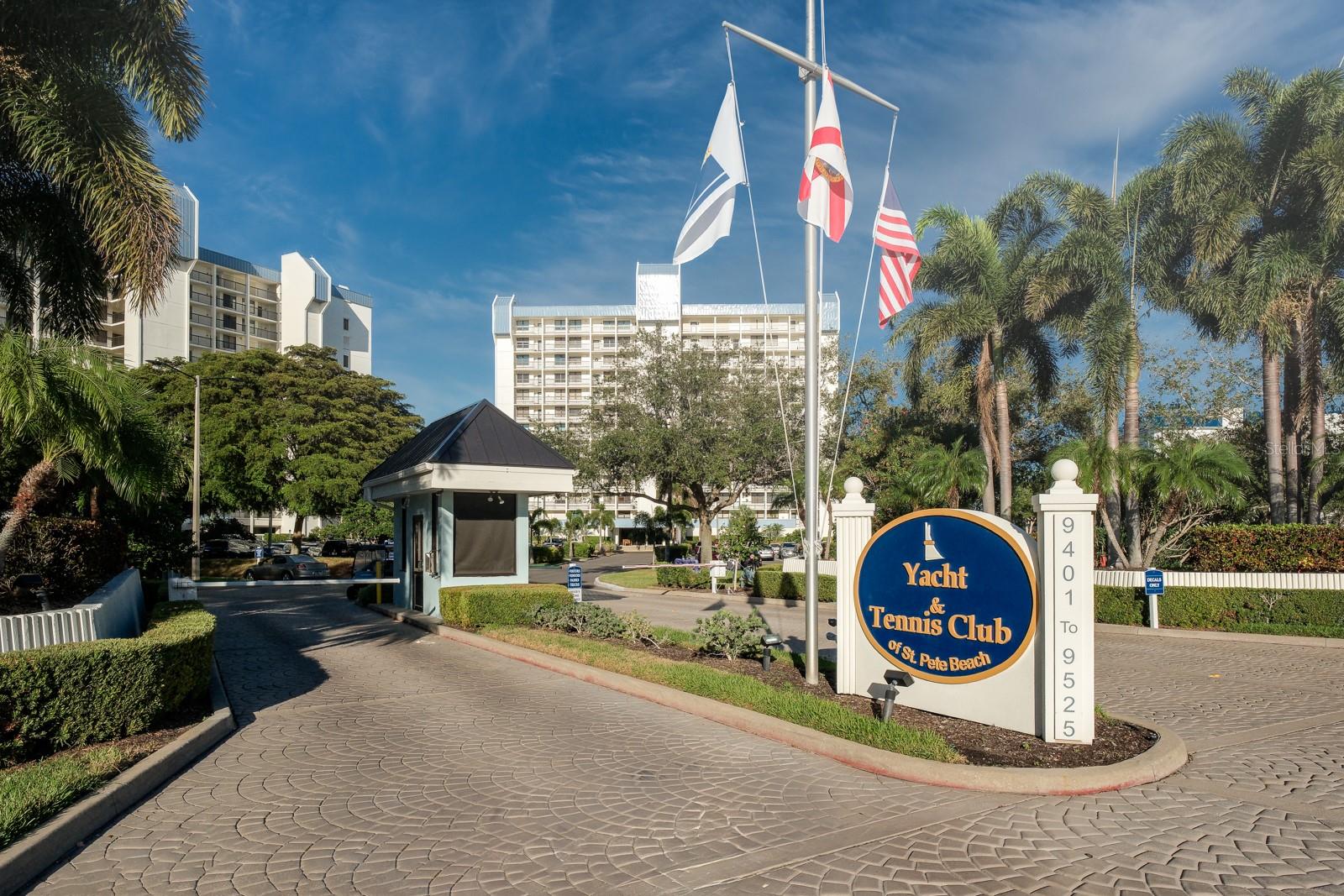 Welcome to resort-style living at the exclusive Yacht & Tennis Club of St. Pete Beach! This spacious 2-bedroom, 2-bathroom condo offers 1,160 sq. ft. on the 6th floor, showcasing sweeping Intracoastal Water views that will take your breath away. This is your perfect opportunity to design your dream coastal retreat exactly to your taste! The large sliding glass doors allow tons of natural light in the living space making it great space to watch the views. Your primary suite features a walk-in closet, en-suite bath, and direct access to a covered balcony where you can unwind and watch boats drift by. The second bedroom offers flexibility for guests, a home office, or creative space. At the Yacht & Tennis Club, every day feels like a vacation with resort-style amenities that include a beautiful heated waterfront pool & spa, fitness center with sauna, clubhouse, seven well-maintained Har-Tru tennis courts, marina access & new kayak launch. This gated waterfront community has already invested in major updates including tennis courts, gatehouse, and a seawall project that includes marina improvements. With its unbeatable location just steps to white sand beaches, this is the perfect getaway for the family! St Pete Beach is not only the best because of our beaches, we’re so close to everything. Just a 15-minute drive to Downtown St. Pete for nightlife, Museums, the new St Pete Pier and 5-star dining. Only 30 minutes to Tampa International Airport for an easy flight in and out. Quick access to Horan Park, Dolphin Village, local shops, restaurants and Treasure Island. Here, the Salt Life takes over & everyday worries drift away. Don’t miss your chance to live at the beach in this outstanding home!