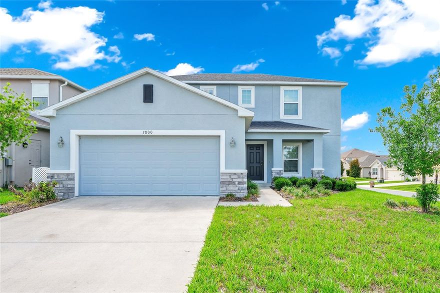 This spacious home features 4 bedrooms, 2.5 bathrooms, and an open-concept floor plan perfect for both entertaining and everyday living. The kitchen is beautifully upgraded with stainless steel appliances, quartz countertops, a stainless steel undermount sink, and a designer faucet, creating a stylish and functional space for the whole family.
Enjoy all the amenities Sawgrass Bay has, including a community swimming pool, playground, and more. Conveniently located just off U.S. Highway 27 and near U.S. 192, the community is less than 10 minutes from Lake Louisa State Park and under 30 minutes from Walt Disney World.
Some photos have been virtually staged for illustrative purposes.
This move-in-ready home truly has everything you need to enjoy the Florida lifestyle!