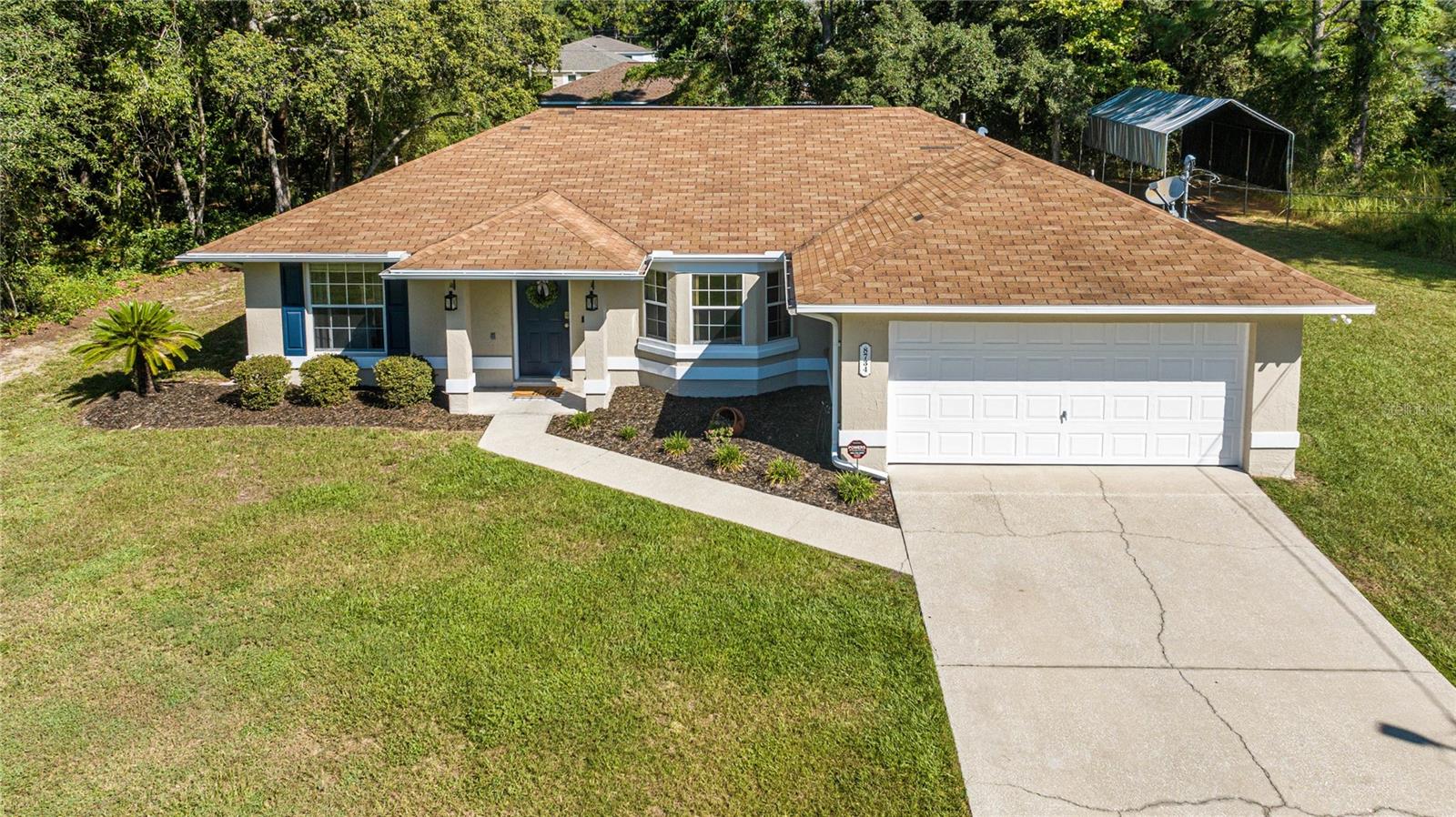 Welcome to this beautifully maintained 3-bedroom, 2-bath home nestled in the heart of desirable Citrus Springs, situated on a spacious 0.23-acre lot. This property seamlessly blends comfort, functionality, and Florida charm.
Inside, you’ll find a bright, inviting floor plan with a vinyl-enclosed Florida room—the perfect retreat for enjoying morning coffee or entertaining guests year-round. The home has been thoughtfully updated with a new HVAC system (2023), and a brand-new roof (8/2025), offering peace of mind for years to come
Outside, this property has a large exterior shed for storage, and Plenty of space—ideal for bringing all your toys and making the most of Florida living. The generous lot provides space and privacy, with room to create your own backyard oasis.
