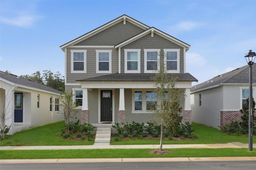 Experience stylish new construction living in Groveland with the beautifully designed Grayton floor plan offering 1,946 square feet of modern two-story living space. This thoughtfully crafted home features 3 bedrooms, 2.5 bathrooms, a 2-car garage, and a covered lanai, delivering the perfect combination of comfort, functionality, and Florida outdoor living.

The first floor showcases an open-concept layout ideal for entertaining and everyday life. A spacious Great Room flows seamlessly into the kitchen and dining area, creating a bright and welcoming atmosphere. The modern kitchen offers ample cabinetry, generous counter space, and a layout designed for gathering with family and friends.

Step outside to the covered lanai, perfect for enjoying morning coffee, outdoor dining, or relaxing year-round in the beautiful Central Florida climate.

Upstairs, the private primary suite provides a peaceful retreat with a luxurious en-suite bathroom and spacious design. Two additional bedrooms share a full bath, offering flexibility for family, guests, or a home office. Natural light and stylish finishes throughout enhance the home’s warm and inviting feel.

Located in desirable Groveland, residents enjoy convenient access to Clermont, Orlando, shopping, dining, scenic lakes, parks, and major roadways including Florida’s Turnpike and US-27. Groveland is known for its small-town charm, growing amenities, and easy Central Florida commute.

Don’t miss this opportunity to own a new construction home in Groveland FL with a covered lanai, spacious layout, and prime location. Schedule your private showing today!