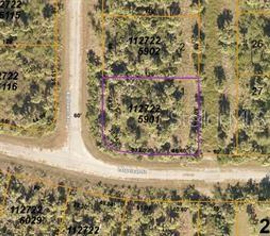 Invest in southwest florida and one of the fastest growing cities - North Port! This lot located in a development zone for a new I75 exchange planned in the next five years. Build your dream home on this oversized corner lot in a location that feels like you are in the country and yet just minutes to shopping, I 75 and the amenities that North Port offers it residents in parks, aquatic center and boat ramps. Or investor and hold till the i75 exchange is underway.  Read about the exchange by searching - North Port- “the Shire”