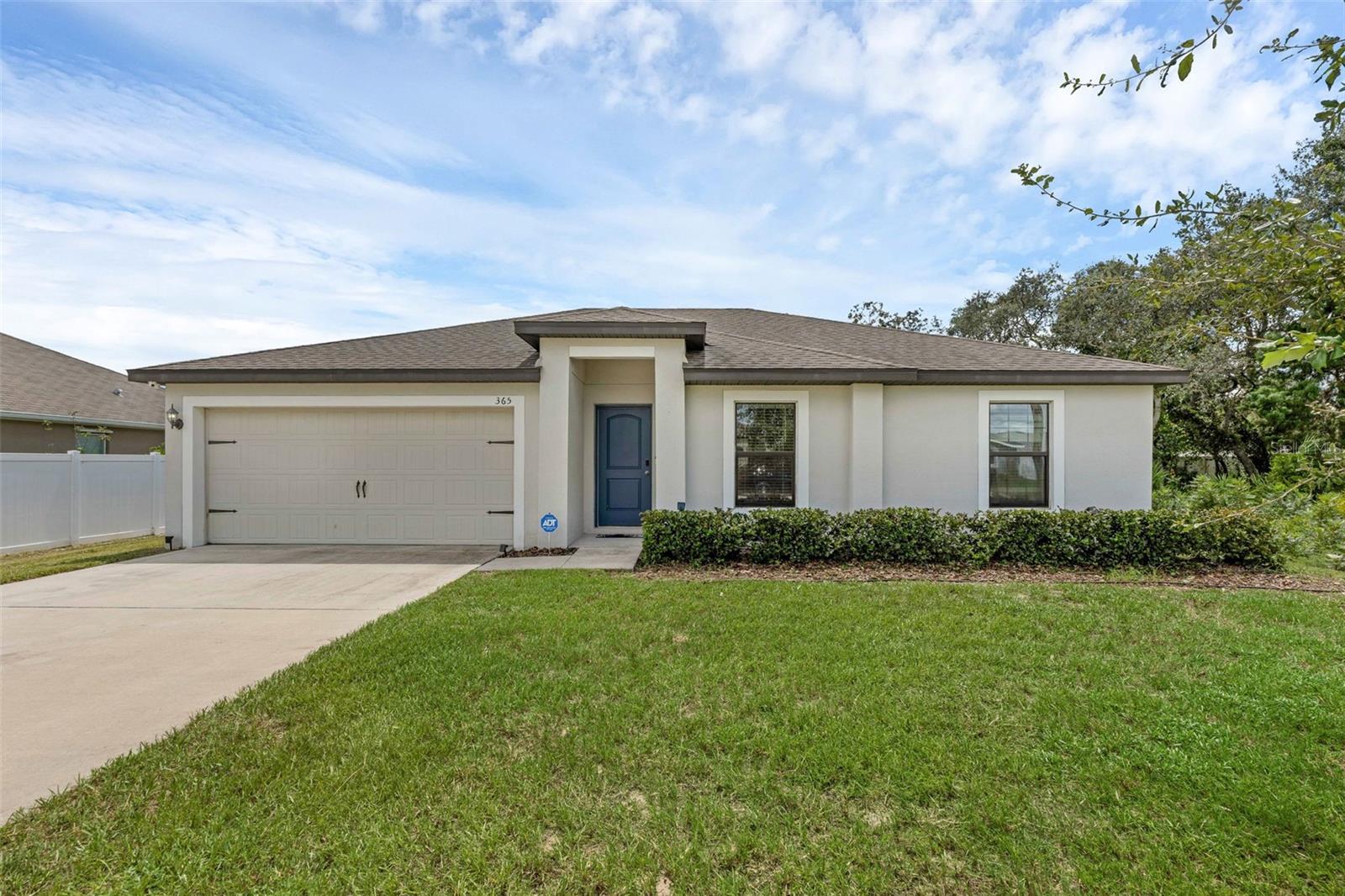 Welcome to 365 Gardenia Court, a move-in ready gem built in 2019 and designed for both comfort and convenience. Offering 3 bedrooms, 2 full bathrooms, and a spacious layout on a large lot, this home is in excellent condition. Step inside to find tile flooring throughout the main living areas, soft carpet in the bedrooms, and an open flow that feels bright and inviting. The master suite is a true retreat, featuring a monster-sized walk-in closet with plenty of room for all your wardrobe essentials. The other side of the home features 2 bedrooms, bathroom as well as indoor laundry. All appliances are included—making your move seamless. Enjoy added peace of mind with outdoor security cameras already in place. The low HOA fee makes this home even more appealing, and its location near local ballparks and ensures both recreation and convenience are always close by. For buyers looking for a turn-key option, the seller is open to selling the home furnished—including 3 bed frames, 3 mattresses, sofa, 3 TVs, a full entertainment system, (100" TV in the main living area). Whether you’re a first-time buyer or looking to upgrade, this home offers style, space, and value in one incredible package. Just bring your pillows and make it home!