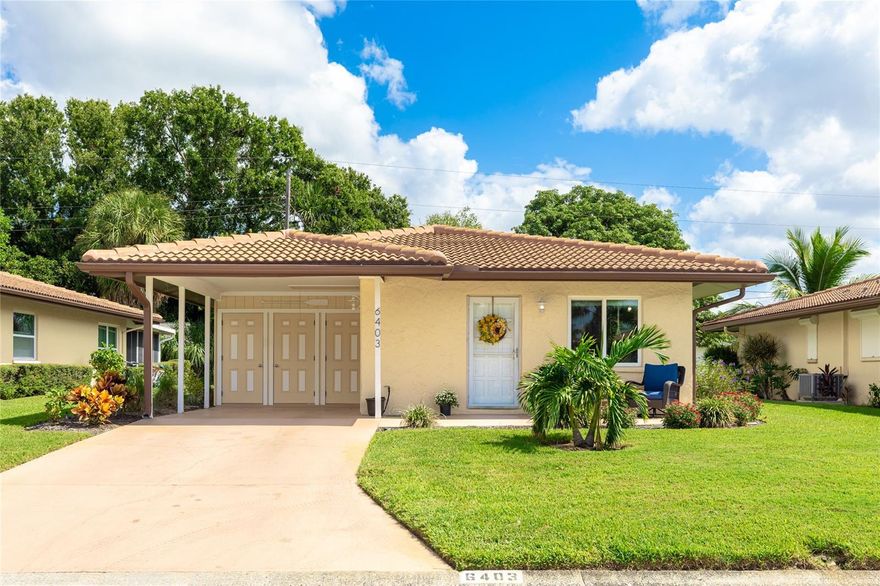 Welcome to one of Bradenton’s best kept secrets! 

This beautifully updated 2-bedroom, 2 bath villa offers the perfect blend of comfort, style, and convenience in a highly desirable, pet-friendly 55+ community with low HOA fees.

Step inside to discover an inviting open floor plan that flows seamlessly into a bright and airy Florida room, perfect for enjoying your morning coffee or relaxing with friends. The heart of the home is the light and bright updated kitchen, complete with a large island featuring a quartz countertop, ideal for entertaining or casual dining.

Upgrades abound with hurricane-rated double pane windows, a charming sliding barn door, and a spacious Livingroom enhanced with a home theatre surround sound system. For your peace of mind, this villa also comes equipped with a Simpli-Safe alarm system.

This active community is known for its friendly neighbors, abundant social activities, and beautifully maintained grounds, complete with shared green spaces — all while keeping association fees low. With its prime location and countless extras, this villa offers the lifestyle you’ve been dreaming of!

 Don’t miss your chance to call this hidden gem home. Schedule your showing today!