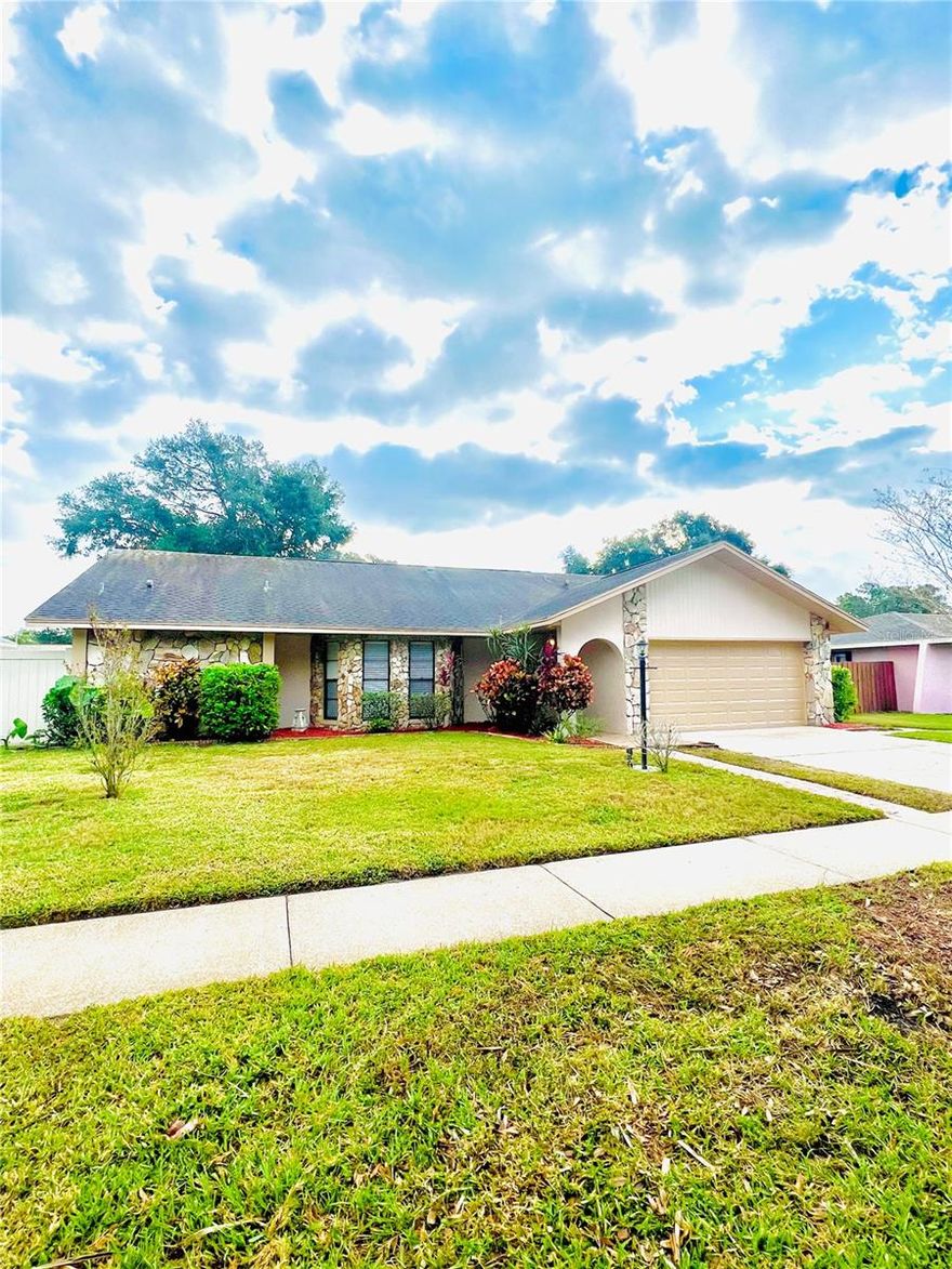 Make this spacious 3 bedroom, 2 bathroom house your new home! Recently updated kitchen with granite counter tops, painted exterior and interior. This home features a bright and spacious kitchen and dining room perfect for entertaining, large living room! The inviting sunroom room offers ample room to enjoy a day inside or head outside to relax in the pool! Updated kitchen cabinets, newer bathroom cabinets, newer fans and light fixtures! This house offers plenty of storage throughout. The bedroom have newer wood vinyl planking. Don't miss this opportunity to make this home! Renter's Insurance Required! 
TEXT for a fast reply Mindy
Application fee $45 adult
$3400 monthly
$3400 deposit
Pool service & lawncare included in the rent!

One year Lease
Pool service & lawncare included in the rent.
Tenant pays all utilities 
Renter's Insurance Required!