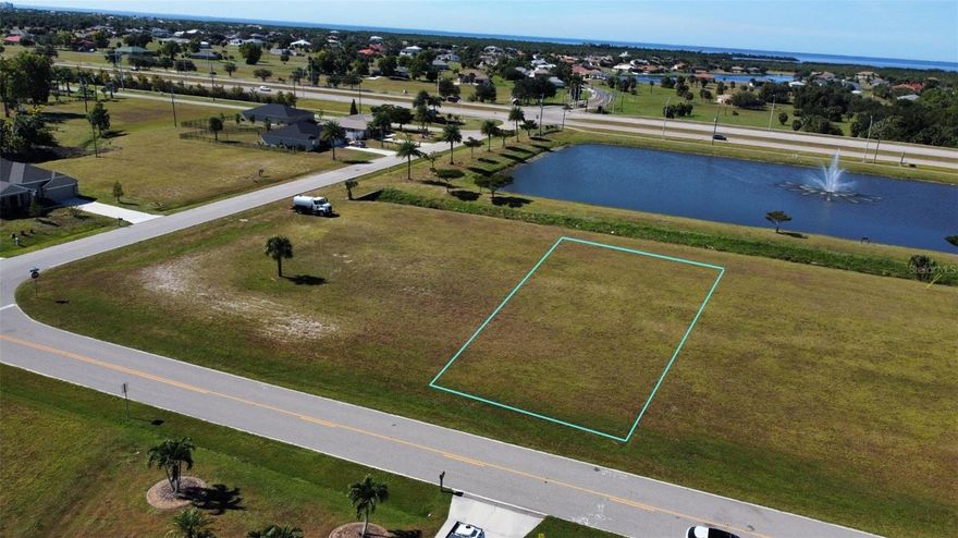 Prime Lakefront Multifamily Lot! APPROVED site and landscape plan in place for a 2-story quadplex—each unit offering 3 bedrooms, 2 baths, and approximately 1,500 sq. ft. This 0.43-acre lot is ready to build, located outside of a flood zone and within the desirable community of Punta Gorda Isles with low HOA fees. Incredible investment opportunity —ready-to-build!

VIEW PLANS/DRAWINGS ATTACHED