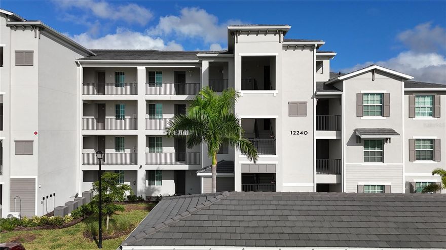 Welcome Home! Step into elegance and comfort in one of Southwest Florida’s most desirable communities—Wellen Park Golf & Country Club. Perfectly situated on the 2nd floor, this 2-bedroom, 2-bathroom condo offers a rare combination of breathtaking golf and lake views, upscale finishes, and a lifestyle that’s second to none.  FURNISHINGS ARE NEGOTIABLE. Cruise through golf cart-friendly roads to explore nearby shopping, dining, and entertainment—or relax at home in a community that’s both pet-friendly and rental-friendly, ideal for full-time residents or savvy investors. Inside, you’ll find a spacious, light-filled floorplan featuring quartz countertops in the kitchen and bathrooms, tile flooring throughout the main living areas, and plush carpeting in the bedrooms for added comfort. The upgraded color palette, along with modern ceiling fans, lighting fixtures, and window treatments, creates a timeless, move-in-ready aesthetic. The chef-inspired kitchen shines with a large quartz island, generous breakfast bar, and abundant cabinetry—all bathed in natural light. Enjoy casual meals in your cozy dining nook or entertain with ease in this inviting space. The primary suite offers a peaceful retreat with 2 walk-in closets, linen closet, and a beautifully tiled shower. The versatile second bedroom is perfect for guests, a home office, or a creative space.  The second full bath, which houses the washer and dryer, offers a tub providing a soothing spot to unwind after a round of golf. Step outside onto your screened lanai and take in sweeping sunset views over the lake and the 10th fairway. Whether it's morning coffee or evening wine, this outdoor oasis is perfect for relaxing and recharging. Additional perks include a private 5x7 storage unit—ideal for golf clubs, beach gear, or bikes—and a deeded covered parking space. The community also features 24-hour guarded gate access for peace of mind. This is truly a Golfer’s Dream with 2 GOLF MEMBERSHIPS included and access to a golf pro shop with on-site professional, tennis and pickleball courts guided by a racquet sports expert, resort style pool with beach entrance, satellite pools, bocce courts, state-of-the-art fitness center, dog park, and a resort-style tiki bar serving food and drinks. Coming soon are even more top-tier amenities, including a clubhouse. Located just a short bike ride from the Atlanta Braves Spring Training Stadium and Downtown Wellen Park, you'll be close to lakeside dining, boutique shopping, live entertainment, and more. Everyday essentials—like Publix, restaurants, gas stations, and the new Costco—are only minutes away, and some of Florida’s most beautiful Gulf Coast beaches are just a 15-minute drive. This home isn’t just a place to live—it’s a gateway to a lifestyle of luxury, leisure, and adventure. Don’t miss your chance to own one of the best views in Wellen Park—schedule your private showing today!