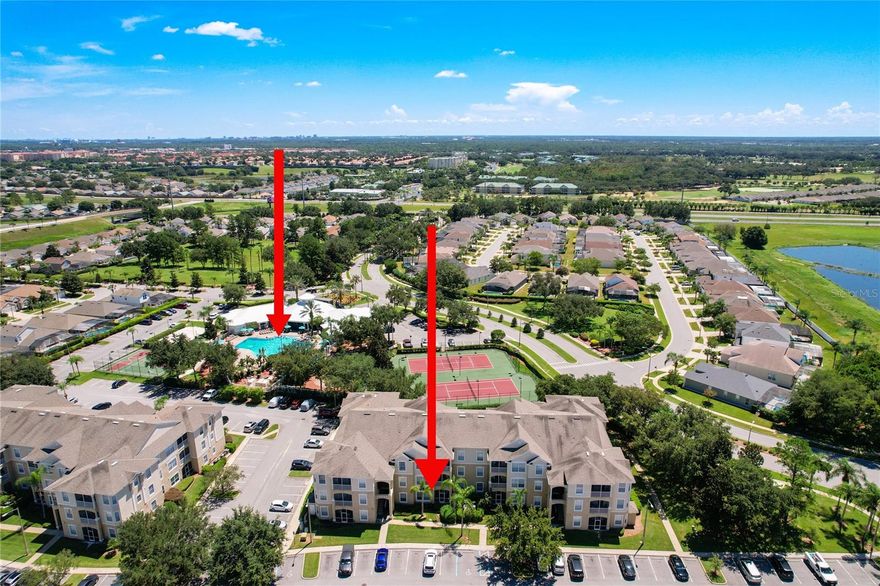 This is a rare ground floor condo located next to Windsor Palms Clubhouse!!  This 3 bedroom 2 bathroom 1402sqf home has been completely renovated, themed, and furnished in 2022.  New tile flooring, kitchen and bathroom cabinets, and granite counters in both kitchen and bathrooms.  New AC in 2022, water heater in 2023, and all brand new furniture in 2022.  Windsor Palms Resort is a 24/7 gated community featuring resort-style living at its finest! The Windsor Palms Resort’s distinctive 7,500 sq. feet clubhouse features a huge community pool with a sun deck and hot tub. Enjoy a variety of recreation options and exciting activities for all ages including a playground, state-of-the-art fitness center, sand volleyball, basketball and tennis courts, a 58-seat movie theatre, video arcade, and billiards. Best of all, Disney property is less than 3 miles away. This property will not last! Come see this amazing property today!  Seller is a licensed Realtor in FL.