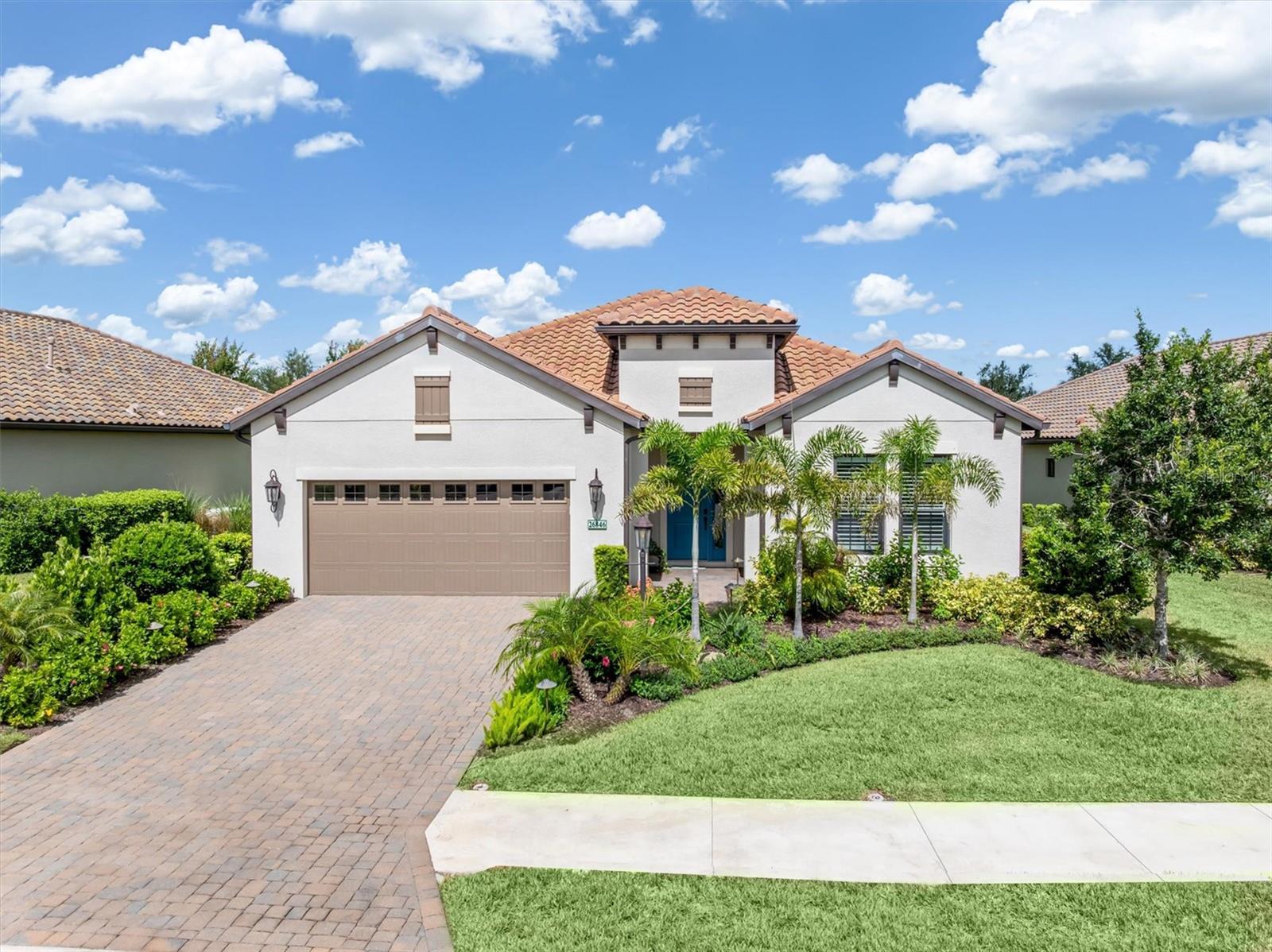 Beautiful Endless Summer 3 model in the sought-after Boca Royale Golf & Country Club—move-in ready and thoughtfully upgraded in 2024. This 3-bedroom, 2.5-bath pool home combines comfort, elegance, and function in a layout designed for both everyday living and entertaining.
Inside, you’ll find luxury vinyl plank flooring throughout, plantation shutters, and fresh interior paint with designer wallpaper. Updated light fixtures complement the home’s 8' doors, 10' ceilings, and coffered ceilings in the great room and primary bedroom. The kitchen features an upgraded double oven/microwave, a gas cooktop with chef’s hood, extended buffet cabinetry, 42" upper cabinets, quartz countertops, and a built-in wine refrigerator, all designed to blend style with practicality.
Pocket sliding glass doors open to a rescreened pool enclosure overlooking the preserve. The pool has new LED multi-color lighting and a sundeck, while the lanai includes professional landscaping with accent lighting, an exterior TV mount, and pre-plumbing for a future outdoor kitchen with gas, hot, and cold water stubs. Additional updates include a water softener system, new garbage disposal, updated bath and laundry faucets, foam block insulation for efficiency and sound control, and a painted garage floor. A separate pool bath adds convenience, and the preserve backdrop ensures both privacy and tranquility. The laundry room also offers storage and a utility sink.
Boca Royale Golf & Country Club is a gated, 1,000-acre community surrounded by mature oaks, lakes, and nature preserves. The community recently completed a major renovation of its 18-hole, par-71 championship golf course, redesigned by architect Gordy Lewis with new tee boxes, reshaped bunkers, and world-class Seashore Paspalum turf. Practice facilities include a driving range, putting and chipping greens, and a full-service Pro Shop. Sports enthusiasts will also enjoy six Har-Tru clay tennis courts, eight lighted pickleball courts, and a state-of-the-art fitness center. The resort-style pool and spa provide the perfect retreat, while the Georgian-style clubhouse offers both casual and fine dining with the Fairway Dining Room, the 19th Hole Bar & Grill, and an outdoor pavilion. A robust social calendar includes wine dinners, trivia nights, theme events, and hobby clubs. The community also offers walking and biking trails, bocce and croquet lawns, and a dog park.
Located just minutes from the white sandy beaches of Manasota Key, close to Venice Island’s boutiques and restaurants, and convenient to Wellen Park’s dining, shopping, and entertainment district, this home is perfectly positioned. Outdoor enthusiasts will appreciate nearby marinas, boat ramps, kayak launches, and parks, while medical facilities and everyday conveniences are just a short drive away.
Skip the wait for new construction and the years-long delay for full amenities—this home is ready now and offers upgrades that cannot be duplicated at this value. Schedule your private showing today and experience the Boca Royale lifestyle.