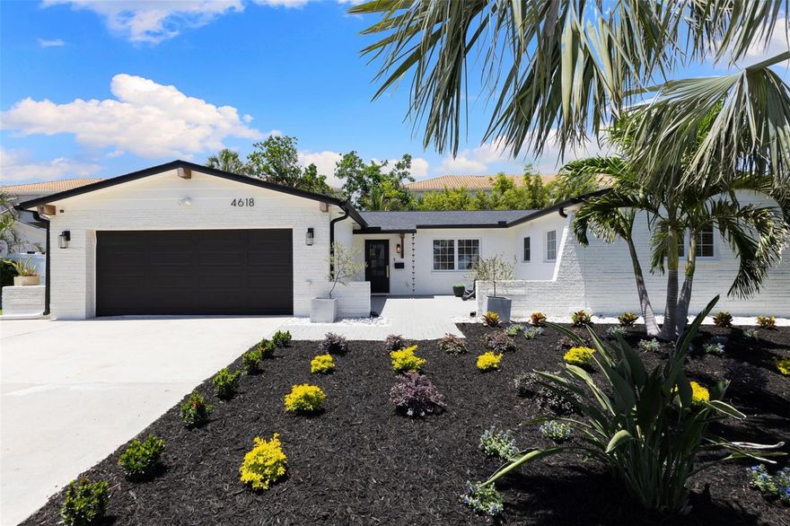 Bayshore beauty! This four bedroom plus dedicated office and three bathroom is absolutely stunning. This professionally landscaped and renovated and designed  home could be straight out of a designer catalog. The open concept layout of this house makes it feel light and bright. New flooring throughout and custom wood plantation shutters make a statement. Updated kitchen with all new appliances, backsplash, and cabinet refresh! Primary bedroom is spacious with a walk-in closet, large updated en-suite bathroom with dual sinks. From the living room an impact rated sliding door leads you to the huge private, lushly landscaped, fully fenced in backyard . Gorgeous salt water pool (2022) surrounded by a vaulted cedar wood beamed patio with minka fan and complete with an outdoor shower. Come see why Bayshore Blvd is one of the most coveted streets. Downtown St. Petersburg is a quick 3 miles on your golf cart, bike, or car. Easy commute to Tampa International Airport and our world famous Beaches. Location and design is unparalleled. New ac unit (2025) Newer roof (2022) Pool pump (2025)