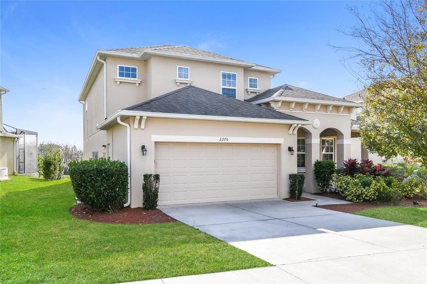 Located in the desirable Summerbrooke community, this beautifully maintained two-story home offers 4 bedrooms and 3.5 baths on a premium lot with no rear neighbors. The open concept layout features tile flooring throughout the main living areas, abundant natural light, and a spacious kitchen with granite countertops, and stainless steel appliances overlooking the dining and living areas. Sliding glass doors open to rear screened porch, creating the perfect space to relax or entertain. The spacious primary suite features tray ceilings and an en-suite bath. Additional highlights include a formal dining room, dinette area, loft space upstairs and 2 car garage. Easy to show!