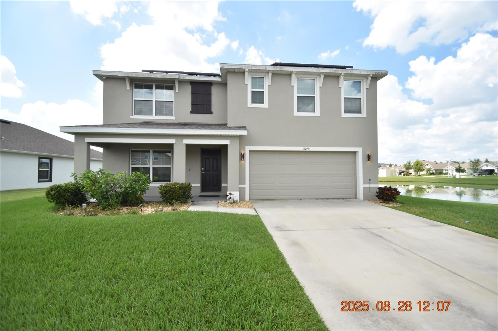 5 Bedroom 3 Bathroom Zephyrhills Home with 2,656 sqft of living space and 2 car garage.
Welcome home to this beautiful home in the Zephyrhills community of Abbott Park with tons of amenities including a resort-style pool, playground, & dog park.
A-Rated school zone!
$140 Lawn charge required and added to base rent.
High-speed Internet & Cable included for just $27/month, added to rent. That’s a $150 value for less than 20% of the price.
Enjoy predictable, low-cost energy! Just $200/month for solar panels, added to base rent — far less than average electric bills without solar.
Serene Pond view in your very own backyard is perfect for nature lovers and adds a coming effect.
Screened lanai with ceiling fans to offer a cool breeze while entertaining family and friends or simply enjoying Florida outdoors on your patio furniture!
Brand new vinyl wood plank flooring throughout is sure to accentuate your decor.
Flex space right off front door is the perfect place for a home office, 2nd living room, or formal dining room!
Formal kitchen includes stainless steel kitchen appliances, with walnut cabinets and granite countertops!
Stainless steel kitchen appliances include microwave, refrigerator, dishwasher, & range.
Full bathroom downstairs is perfect when entertaining family & friends!
Loft right off the steps is the perfect place for a game room, office, etc!
Master bedroom ensuite features dual-sink vanity with walk-in shower, and private water closet for toilet and not one but two walk-in closets.
One bedroom downstairs is perfect for privacy or makes the perfect guest room when entertaining family for the holidays!
Upgraded 2" wood blinds for light control and privacy.
Ceiling fans will be sending you a cool breeze.
Central heat & air for to keep you comfy year round.
Washer and dryer INCLUDED for your convenience of course!
Convenient to plenty of shops, schools and dining.
HOA approval is needed at this home, see leasing agent for details.
Sorry, no dogs permitted at this home, cats are welcome!
DONT FORGET TO CHECK OUT THE FULL WALKTHROUGH VIDEO AT OUR WEBSITE!!