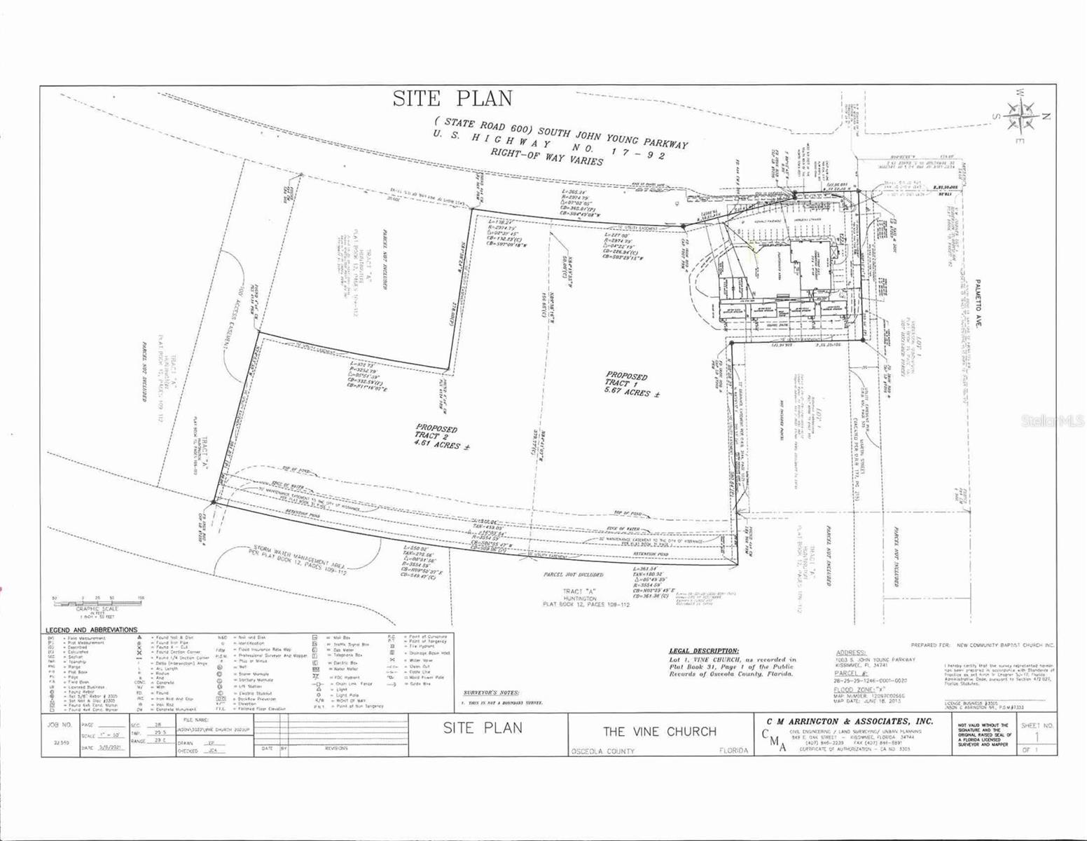 LOT SPLIT REQUIRED AT CLOSING*** VACANT LAND ONLY*** BUILDINGS ON PROPERTY ARE NOT PART OF SALE*** LOCATED IN THE HEART OF KISSIMMEE ON JOHN YOUNG PARKWAY. ADDITIONAL 2 ACRE PARCEL COULD BE NEGOTIATED FOR SALE. CURRENT ZONING COMMERCIAL- PREVIOUSLY ZONED RC-2- MULTI FAMILY- HIGH DENSITY- RESIDENTIAL