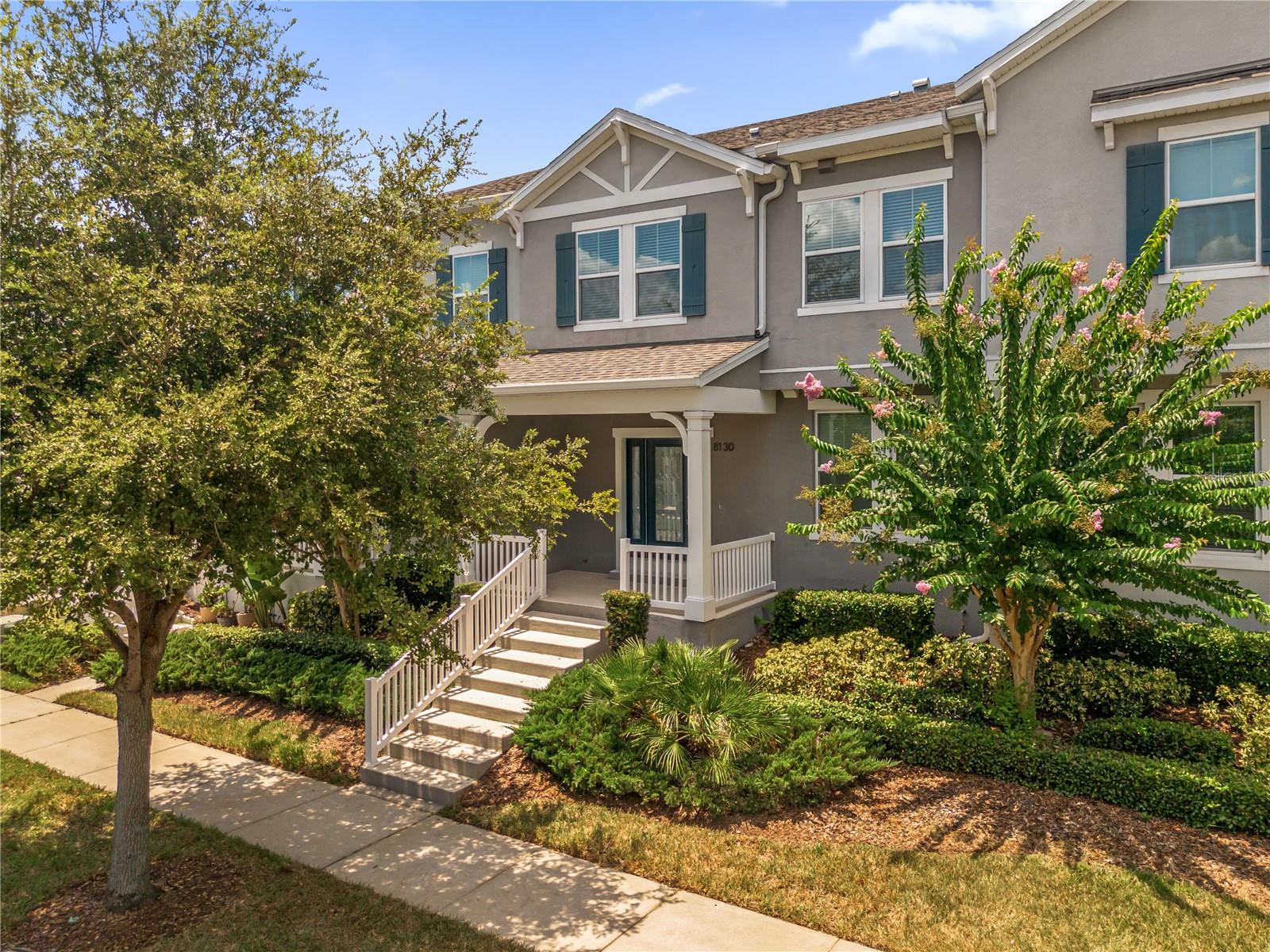 One or more photo(s) has been virtually staged. Stunning townhome in the sought-after Summerlake community, right in the heart of Horizon West! Zoned for top-rated schools, this beautifully maintained 3-bedroom, 2.5-bath, 1,851 sqft home is vacant, freshly deep-cleaned, and completely repainted inside—truly move-in ready for its next owner. Ideally situated among serene natural lakes and just minutes from the charm of Winter Garden and the magic of Walt Disney World, this townhome offers the perfect blend of comfort, style, and convenience.
The first floor features a spacious open-concept layout with 18" x 18" ceramic tile flooring, knockdown ceilings, and raised-panel doors throughout. The kitchen showcases Whirlpool stainless steel appliances, granite countertops, designer cabinetry, a large center island, and ample pantry space—ideal for daily living or entertaining guests. Upstairs, the primary suite offers a walk-in closet, dual sinks, a relaxing soaking tub, and a separate shower. Two additional bedrooms, a full bathroom, and a laundry room with washer and dryer complete the second level.
Step outside to enjoy your own private courtyard and detached 2-car garage, or take a relaxing evening stroll with distant views of Disney fireworks. Summerlake residents enjoy resort-style amenities including a pool, clubhouse, gym, tennis courts, playgrounds, and scenic walking trails. These top-tier perks—along with fun monthly community events—are all included in the affordable HOA dues. With close proximity to top-rated schools, shopping, dining, and major roadways, this home offers the best of Florida living! Schedule your private showing now!
