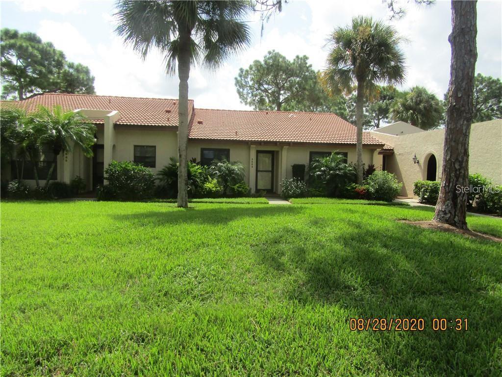 *****AVAILABLE 2026 SEASON******** AVAILABLE OFF SEASON AT REDUCED RATES!!!! Attractively appointed ground floor condo is ready for your Florida vacation. Expansive views of the Golf Course are yours to enjoy from the comfort of the enclosed lanai is furnished with plenty of seating for you and your guests. The kitchen has been outfitted with Stainless Steel appliances, crisp white cabinets and solid surface counter tops and a breakfast bar for enjoying your morning beverages. Fully furnished and fully equipped just bring your suitcase and casual attire. Tile floors throughout this perfect little vacation oasis are made for easy maintenance so you can spend your time enjoying the 13+ miles of lush walking/biking trails throughout the Meadows Golf course community. Located minutes from the University Town Center Mall, Benderson rowing Facility, shopping, dining and downtown Sarasota's cultural attractions. A common garage for parking keeps your vehicle shaded and out of the weather, additional guest parking is available.