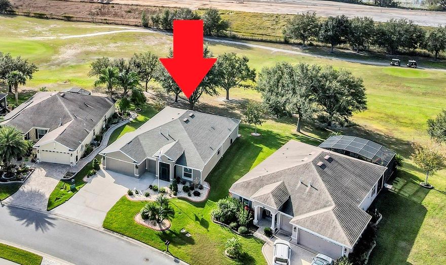 Welcome to a life that feels like vacation every day. Nestled in one of Central Florida’s most desirable resort-styled, guard-gated, active-adult golf communities, this beautiful golf-front low-maintenance 3-bedroom 2 bath home with over-sized 2 car+ Golf Cart garage built in 2019 delivers the comfort, quality, and freedom you’ve been dreaming of all without the resort price tag. Every detail has been thoughtfully cared for giving you peace of mind and more time to enjoy the things you love. Step inside and feel the spacious flow of the 21x16 great room with high ceiling to enhance your sense of space is perfect for relaxed evenings or lively gatherings with friends. The chef’s kitchen is inspired with its natural gas stainless steel range, pantry, and 4-seat bar-top island that’s made for morning coffee and good conversation. The split-bedroom layout offers privacy for you and your guests, while the owner’s suite invites you to unwind with dual vanities, a walk-in shower, and a walk-in closet. The split bedroom floor plan provides the privacy you need. Step out to your 24x10 golf-front screened & covered lanai with power privacy shades and breathe in the tranquility of surrounding greenery while sipping your morning coffee or afternoon margarita while watching those beautiful Florida sunsets. Upgrades include Always Ready, Whole-House Natural Gas generator that never needs filling and whole house water filtration, With its solid block and stucco construction, high elevation, and insurance savings for wind and flood protection, this home offers strength and serenity in equal measure. But what truly sets this home apart is the lifestyle. Arlington Ridge is more than a community it’s a way of living. Spend your mornings on the championship 18-hole golf course, your afternoons at the heated pools or fitness center, and your evenings with neighbors at the on-site restaurant, tavern, or free movie theater. Enjoy tennis, pickleball, billiards, or a peaceful stroll along golf cart-friendly streets lined with sidewalks and manicured landscapes. And with a remarkably low HOA of just $127/month, you’ll enjoy included lawn care, high-speed internet, Wi-Fi, and over 200 cable channels. With hardly any yardwork to worry about, What will you do with all your free time? Conveniently located near shopping, dining, medical services, and a short drive to Orlando’s attractions and both coasts’ beaches, this home blends resort-style living with everyday practicality. Don’t just buy a home, embrace the lifestyle you worked hard for and deserve. Schedule your private showing today and start living your best Florida life at Arlington Ridge. Retirement is not the end, it’s a new chapter just beginning.