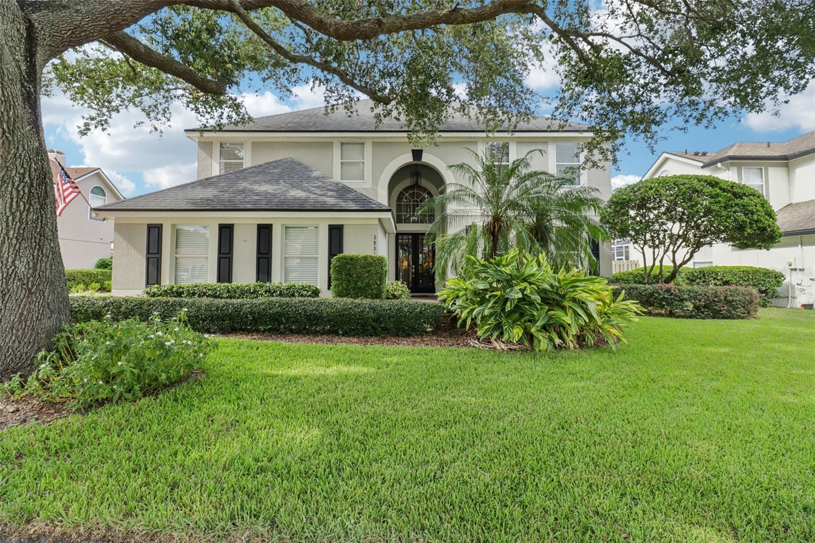 Welcome to this stunning 5-bedroom, 3-bath pool home located in one of the area’s most desirable neighborhoods with top-rated schools. From the moment you walk in, you’ll feel the thoughtful design and abundant natural light throughout.
The main floor features a full bedroom and bathroom—perfect for guests or multi-generational living—as well as a formal living and dining room. The expansive kitchen is an entertainer’s dream, flowing seamlessly into the family room for easy gatherings.
Step outside to your very own oasis—a beautifully manicured yard with a sparkling pool, covered lanai, and plenty of space to relax or entertain.
Upstairs, the primary suite is a true retreat, complete with a large sitting area, double-door entry, and an oversized spa-style bathroom with generous walk-in closets. The additional bedrooms are spacious and inviting, plus there’s a versatile bonus room perfect for game nights, movie marathons, or a home gym.
All of this within a gated community offering tennis courts, a playground, and peace of mind.
This home truly has it all—space, style, and location!