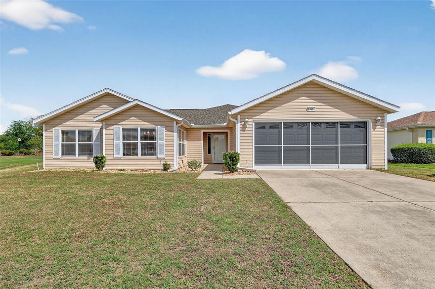 New Port Model 2/2 with a den.  This  home is in a gated and staffed, 55+ golf community.  Light, bright, open, and large spacious rooms with the same laminate flooring throughout...NO CARPET!  Large eat in area in the kitchen and a nice size pantry, newer appliances (late 2021/early 2022). This home has an indoor laundry room adjacent to the garage.
Recently installed walk-in tub in the primary bath, separate water closet w/newer toilet & bidet, and a walk-in closet to go with your huge primary bedroom suite!
Large screened lanai with total privacy in the back as there are no rear neighbors.  A/C 2023, Roof 2016, and newer gas water heater.
Home is unfurnished, but pieces are available to purchase separately.