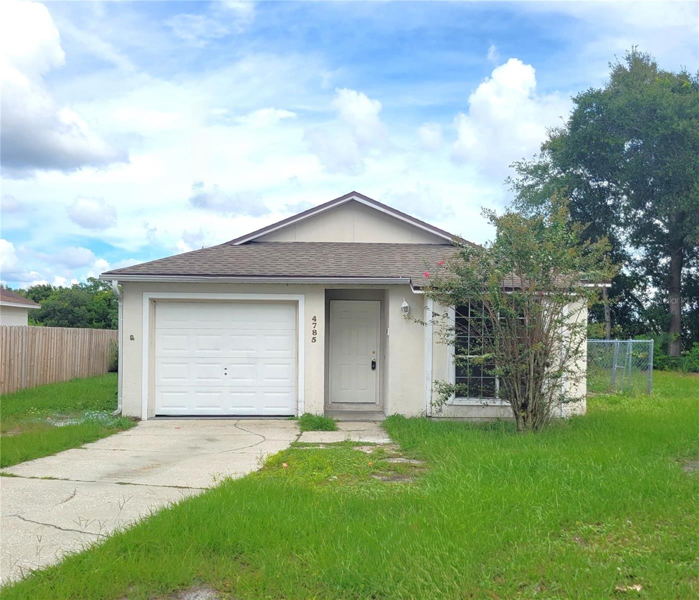 Clean & Charming 3 Bedroom, 2 Bathroom Home with a 1-Car Garage - Discover this opportunity to create your own space, offering a clean canvas to personalize to your exact liking. The open layout provides a welcoming flow between living spaces, perfect for both everyday life and entertaining. No rear neighbors. Sold As-Is.