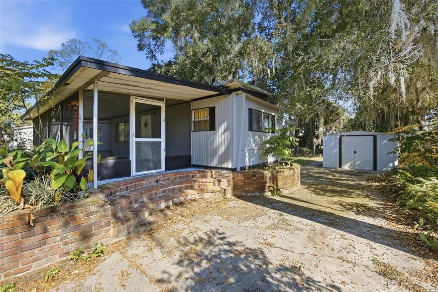 This 2-bedroom, 1-bath Ocala mobile home offers an affordable entry point for buyers and investors alike. Built in 1975, the single-wide home features 867 sq ft, including a 195 sq ft utility/laundry room ideal for storage, workshop space, or added functionality.

The interior includes a living room open to the kitchen, two bedrooms, and a centrally located bathroom. A large screened porch provides additional usable space and enhances indoor-outdoor living. A detached storage shed adds convenience, while the yard offers room for parking, gardening, or light expansion.

Located in a convenient Ocala area, this property is well-suited for long-term rental, seasonal residence, or affordable primary living.
