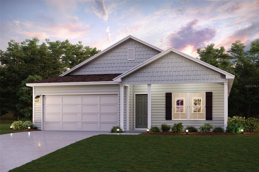 Under Construction. Discover Your Dream Home in the Baywood Hills Community! The Cabot Plan offers a spacious open-concept layout, seamlessly connecting the Living, Dining, and Kitchen areas—perfect for entertaining. The modern Kitchen is equipped with shaker cabinets, quartz countertops, and  Stainless-Steel Appliances, including an electric smooth top range, microwave hood, and dishwasher.
The primary suite features a private bath with dual vanity sinks and a large walk-in closet. There are three additional bedrooms, a stylish secondary bathroom, and a patio ideal for outdoor relaxation.
Additional features include Low E insulated dual-pane vinyl windows for energy efficiency and a 1-year limited home warranty.