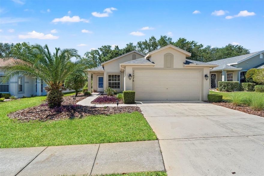 One or more photo(s) has been virtually staged. Welcome home to this beautifully maintained 2-bedroom, 2-bath residence nestled within the highly sought-after 55+ community of Wellington at Seven Hills. Built in 2004 by Ryland Homes, this charming property is situated in a semi private cul-de sac and captures the essence of Florida living from the moment you arrive. The stunning Pineapple Palm standing proudly in the front yard exuding tropical charm, and sets the tone for the peaceful lifestyle this home offers. With its inviting curb appeal and comfy layout, this property offers a wonderful opportunity to add your own personal style and make it truly feel like home. Thoughtfully designed with a bright, airy open floor plan, beautiful engineered hardwood flooring and soaring ceilings, this home feels spacious, warm, and welcoming throughout. The bedrooms are generously sized, with fresh carpeting and walk in closets, washer and dryer housed in its own nook and versatile bonus Florida room provide the perfect setting for a home office, reading area, hobby room, or relaxing indoor retreat.
Enjoy added peace of mind with a brand-new roof installed in 2024 and the comfort of being located high and dry in a non-flood zone. Step outside to your patio and peaceful retreat where no rear neighbors will ever interrupt your serene views. Whether you're sipping morning coffee, enjoying evening conversation under the stars, or simply soaking in the beauty of nature, this was made for those relaxing moments.
Life at Wellington at Seven Hills offers more than just a home -- it's a lifestyle. Residents enjoy a 24/7 guard-gated community with exceptional amenities including a clubhouse, fitness center, resort-style pool, arts and crafts studio, billiards room, library, computer stations, ballroom, meeting spaces, bocce courts, shuffleboard, horseshoe pits, and an impressive 17 miles of walking and biking trails. Exterior maintenance and cable TV are also included in the HOA for added convenience and ease.
Perfectly located near restaurants, shopping, medical facilities, and major highways, you'll also be just a short drive from some of Florida's favorite outdoor destinations including Rogers Park, Pine Island Beach, and local kayaking spots. Approximate driving distances: 45-60 minutes to Tampa International Airport, just over an hour to beautiful Gulf beaches, and approximately 1.5 hours to Orlando's world-famous theme parks.
This is more than a house, more than just a community -- it's the peaceful Florida lifestyle you've been waiting for!