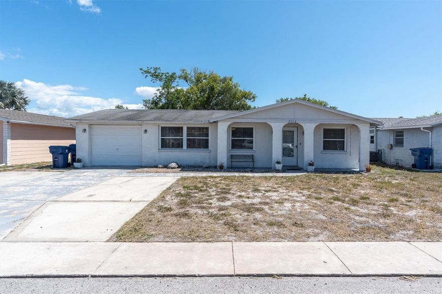 This Holiday area home has 3 bedrooms and 2 baths all under 1368 sq feet of living space. The bedrooms are good sized and have decent closet space. The living room is nicely sized and the dining room is separate but just off the kitchen. The seller updated both bathrooms, the AC is 2015 and has a maintenance contract on it, the hot water heater is new as of a year or two, the appliances are within two years new as well. This floor plan is fuctionable yet comfortable for any sized family. There is a enclosed patio off the back and the yard is fully fenced. You are close to the beaches and all ammenities such as shopping, Hospitals, Restaurants and more. New Port Richey has been a fast growing area  it always has a nice breeze from coastal waters near by.  Come and check out this property today!