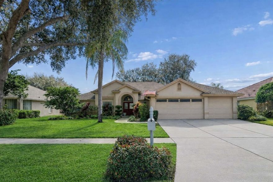 Be prepared to fall in love with this stunning 4-bedroom pool home offering breathtaking pond views and an ideal layout for enjoying the Florida lifestyle. The open floor plan, spacious rooms, and desirable split-bedroom design make this home perfect for both everyday living and entertaining.

As you enter, you’re greeted by soaring ceilings in the formal living and dining rooms, creating a bright and airy first impression. To the left of the entry is the fourth bedroom, currently set up as a home office, along with the private primary suite. The primary bedroom features a sitting area and direct access to the screened pool lanai. Dual walk-in closets and a spacious en-suite bath with dual sinks and a walk-in shower complete this relaxing retreat.

The open kitchen offers abundant cabinetry and counter space, flowing seamlessly into the family room and casual dinette area—ideal for gathering and entertaining. The family room features a cozy wood-burning fireplace and opens directly to the pool lanai, creating effortless indoor-outdoor living. Two additional bedrooms with a Jack-and-Jill bathroom are tucked away on the opposite side of the home for privacy.

Additional highlights include a full laundry room and an oversized three-car garage. Step outside to your private screened-in pool overlooking a peaceful pond—your own tranquil backyard oasis.

Located in the highly desirable, guard-gated Windsor Park community, residents enjoy beautiful tree-lined streets, mature landscaping, and established homes. Community amenities include parks, gazebos, walking paths, a dog park, tennis and basketball courts, and a playground. There’s even dedicated storage for boats, RVs, and other toys. Conveniently located just minutes from I-275, shopping, dining, and everyday conveniences—this is Florida living at its finest.