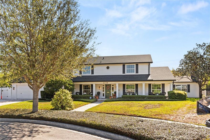 Half-acre lot just steps from Park Avenue shopping and dining, tucked on a quiet cul-de-sac in the heart of Winter Park.
This traditional two-story home offers a well-designed floorplan for both everyday living and entertaining. From the moment you enter, the home feels warm and inviting. The main level features a spacious primary suite along with connected living spaces that flow easily from room to room. The primary suite and family room both offer tall ceilings and abundant natural light, creating a bright and comfortable living area.
The kitchen opens to the casual dining area and family room, forming a central gathering space. French doors lead to a screened patio with a southern feel, overlooking a generous backyard on nearly half an acre.

At the front of the home, a separate living room provides a quieter setting, while the formal dining room is complemented by a butler’s pantry for easy entertaining. Upstairs, four additional bedrooms feature original hardwood floors and spacious layouts, offering flexibility for guests, family, or a home office.

An ideal location with close proximity to Park Avenue and the Winter Park 9, offering easy access to shopping, dining, and golf.