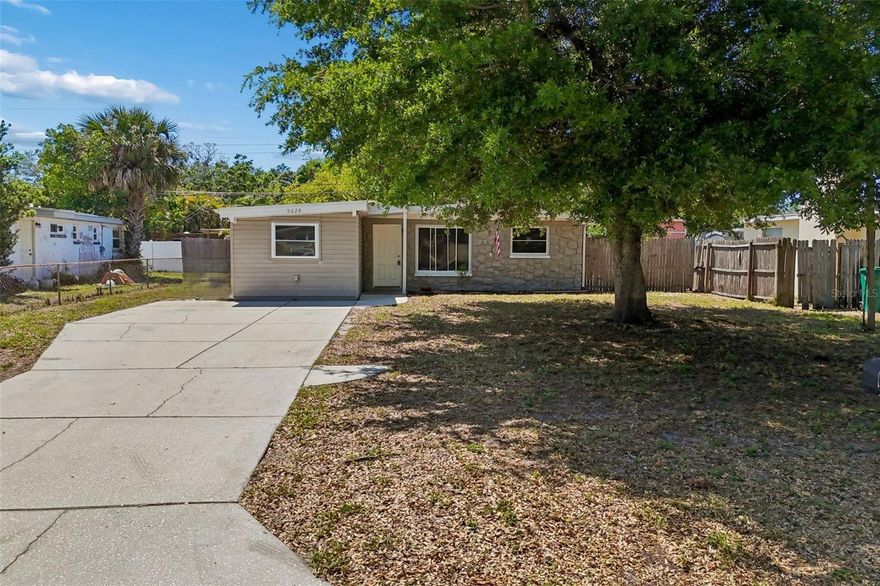 Welcome to this 3 Bedroom, 2 Bath Seminole home with recent updates including Fresh Interior Paint and a New AC! Enter to a bright and open living room, with a separate dining space.  The converted garage adds versatile space for a second living area, office if you work from home, or hobby room. Enjoy a fully fenced backyard with plenty of room to relax or entertain.  Shops and dining nearby and Gulf Beaches just a short 15 minute drive away.  No Flood & No Evacuation Zone here! This charming move in ready home is a must see!