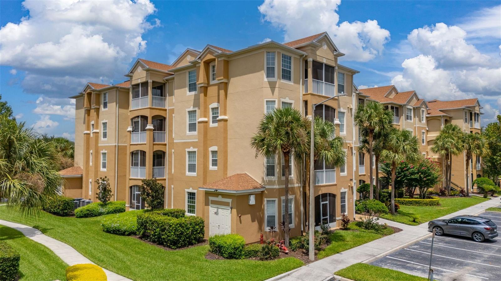 Welcome to your stunning 2-bedroom, 2-bathroom condo in the highly sought-after Windsor Hills Resort, a premier destination just minutes from Walt Disney World and other major Central Florida attractions. This home offers a turnkey investment opportunity in a proven, high-demand location.
The condo features a bright, open-concept layout with beautiful wood laminate flooring in the main living areas. The updated kitchen is equipped with modern stainless steel appliances, including a refrigerator with a water dispenser and a built-in microwave. The unit comes fully furnished and professionally decorated, with a comfortable living space that leads to a private, screened balcony.
The two bedrooms are a true highlight, featuring a professionally decorated Disney-themed room that is a favorite with guests. Both bedrooms have plush carpeting and dedicated TVs for guest comfort.
Windsor Hills is renowned for its world-class amenities, all included in the HOA fees. Residents and guests enjoy a double Olympic-sized lagoon-style pool with the new Sir Windsor's AquaVenture Water Park, a 48-seat movie theater, a professionally equipped fitness center, a game room, lighted tennis and basketball courts, and a sand volleyball court. The robust HOA ensures a carefree experience, covering 24/7 manned security, community-wide maintenance, internet, cable, trash, water, and sewer. With everything included, this property provides an exceptional opportunity for generating rental income.