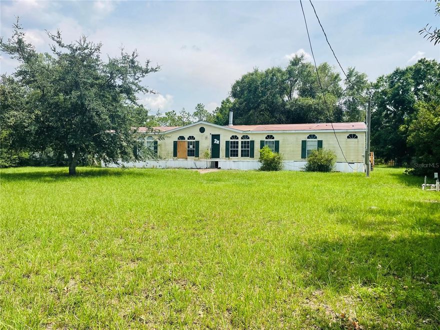 This double-wide manufactured home sits on a .94-acre lot and is full of potential for the right buyer. The home requires some renovation, making it an ideal project for investors, flippers, or anyone looking to start fresh. With the space to reimagine both the home and the land, this is your chance to transform a blank slate into something truly special. Bring your vision and make it your own!This property may qualify for Seller Financing (Vendee). If property was built prior to 1978,Lead Based Paint Potentially Exists. ''Due to the condition, the property may have health/safety risk(s). Prior to entry / access, all parties must sign a Hold Harmless''