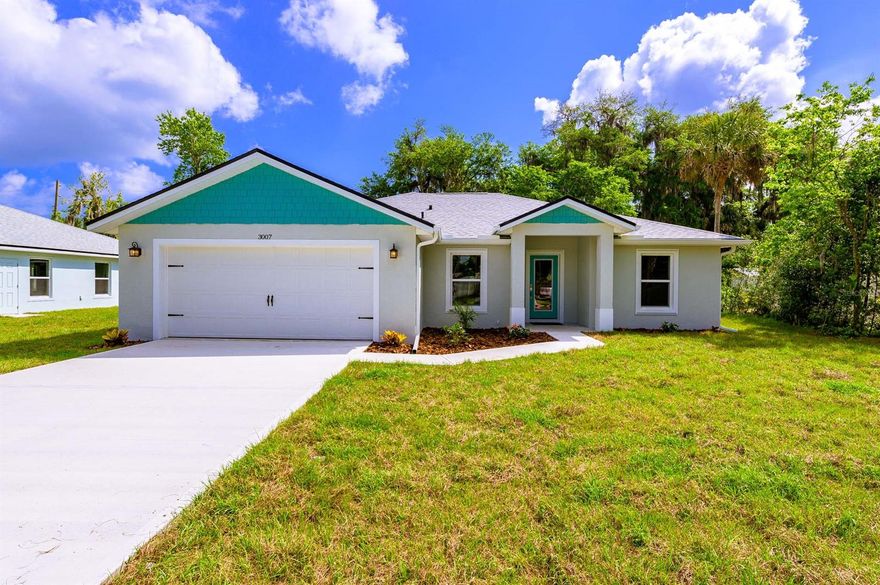 Welcome to Florida Shores!  This brand new beautiful 'Ocean' model home is built by the Parade of Homes winner Maier Meadows LLC.  Featuring an open floor concept, this modern home has it all!  Some of the standard features include: Quartz counters throughout, stainless streel appliances, durable luxury vinyl flooring main living areas and bathrooms,  hurricane shutters, carriage style garage doors and more. Purchase with peace of mind as a Builder 2-10 Home Warranty is included.  Best of all NO HOA ;Water: City