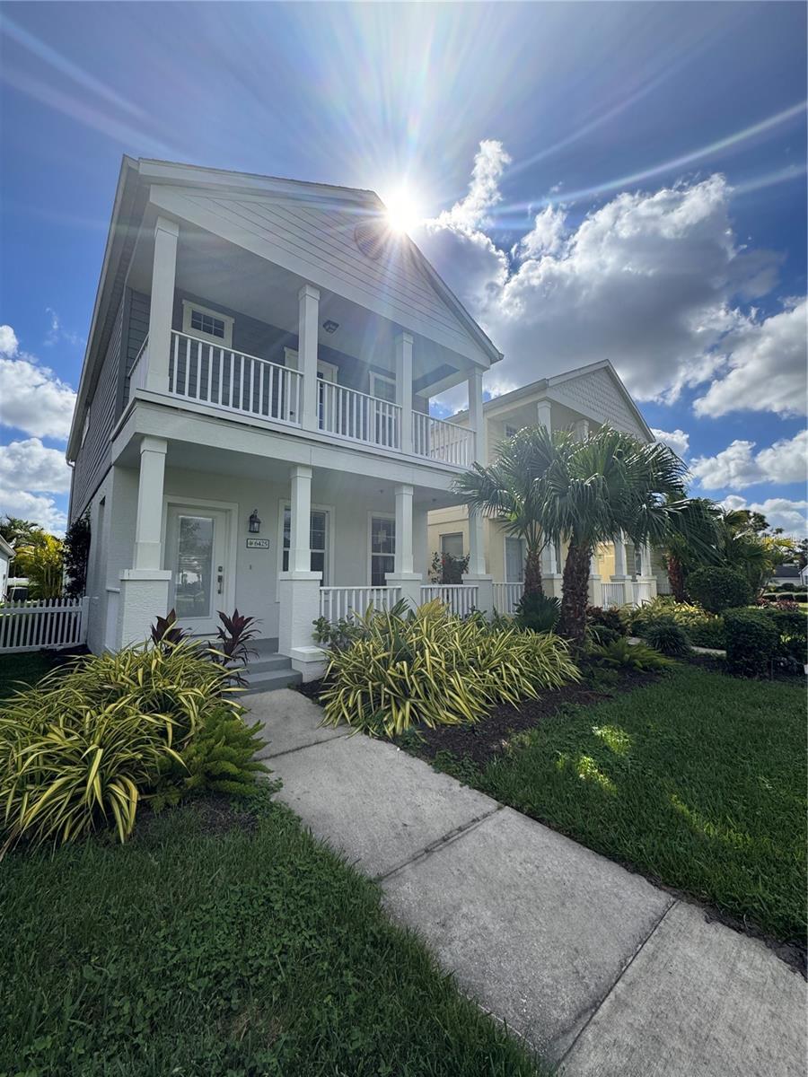 Bright and newly painted 3-bedroom, 2.5-bathroom, two-story home located in the gated community of Woodbrook. The open-concept main floor is perfect for entertaining, while all three spacious bedrooms are upstairs for added privacy, including a primary suite with its own private balcony. Enjoy outdoor living with a charming front patio, a cozy back patio, and a detached 2-car garage. This home offers comfortable, stylish living with all the benefits of a secure, beautifully maintained community.