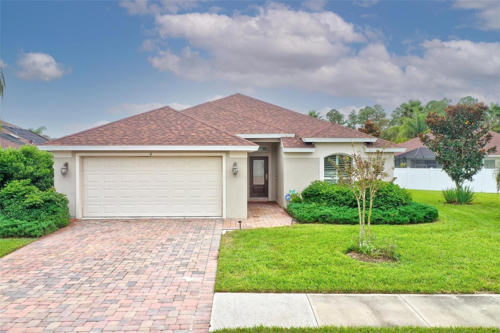 FIRST MONTH $2350! Contemporary style 1738 Sq.Ft. 3/2/2 is located in the upscale, serene Hidden Lakes community, zoned for top-rated schools. Community amenities include a clubhouse, community pool, playground area w/pickleball-basketball court, & proximity to Lehigh Trail for walking/biking. This gorgeous house-built in 2017 with an open floor plan comes w/vinyl throughout and Berber carpet w/upgraded padding in all bedrooms. This house boasts self-closing kitchen cabinets w/crown molding & under cabinet lighting and oversized granite kitchen counter Island, pendant lighting, french door refrigerator, extra quiet dishwasher & drop in steam clean electric convection oven, large laundry room w/closet space & washer/dryer on as-is base, ten-foot ceilings, decorative ceiling dropdowns, plantation shutters throughout the house, sun-tunnels in the kitchen & laundry. You will appreciate a spacious master suite with an exquisite master bath features a comfort upper vanity w/double sinks, & a divine walk-in shower. Rent it and enjoy!