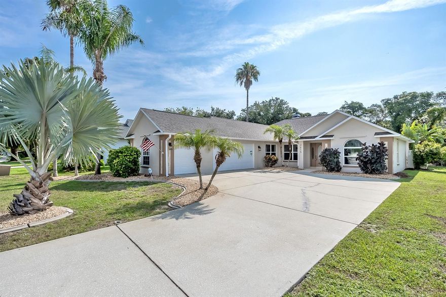 Be prepared to fall in love with this newly remodeled direct golf course home. YOU SAVE BIG because all of the high dollar items are NEW...NEW roof, NEW HVAC, NEW kitchen, NEW Stainless Samsung appliances, NEW bamboo flooring, NEW tile, NEW ceiling fans and light fixtures, NEW interior and exterior paint, newly remodeled bathrooms and inside laundry room, too. Huge 2 car garage with golf cart and work space. Get ready to beat the summer heat with your new in-ground private pool w/ large cool deck for afternoon BBQs and family gatherings. Perfectly landscaped across the back for added privacy. You're right on the golf course but in a secluded setting. You will love the ez care yard, too. A Great central location close to the clubhouse. Annual Maintenance fee Super low @ $268. Golf, swim and relax in this wonderful and modern carefree home. Come see... ;Water: City