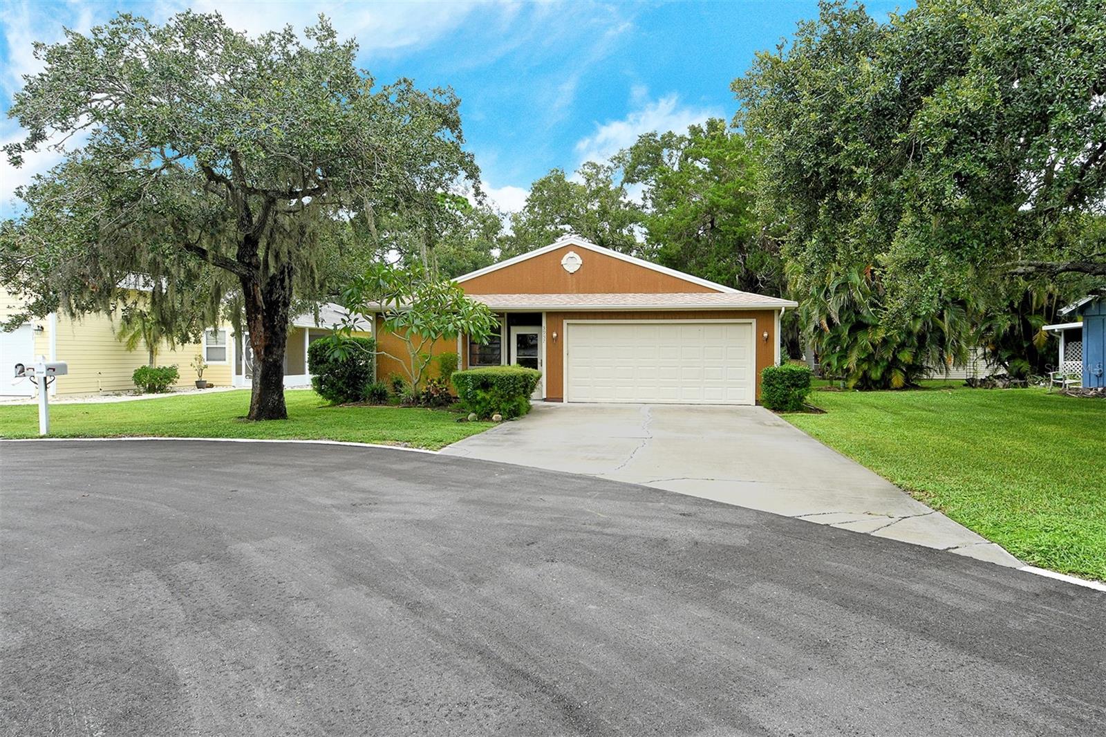 Under contract-accepting backup offers. One or more photo(s) has been virtually staged. Some rooms are virtually staged. WE ARE IN A MULTIPLE OFFER SITUATION. PRESENT HIGHEST AND BEST BY NOON TOMORROW, 9/3/2025. Enjoy easy living in this 2-bedroom single family maintenance free home with a versatile den, set on a private cul-de-sac lot with peaceful greenbelt views. Relax in your backyard with no neighbors behind you, or take a short stroll to the sparkling community pool. This quiet, friendly neighborhood is just minutes from Downtown Sarasota’s dining, arts, and cultural attractions—plus world-class beaches are nearby. Perfect for those who want convenience, privacy, and a carefree lifestyle. Low fees for maintaining your yard and community pool. Freshly painted, professionally cleaned and move-in ready for year round or seasonal living.