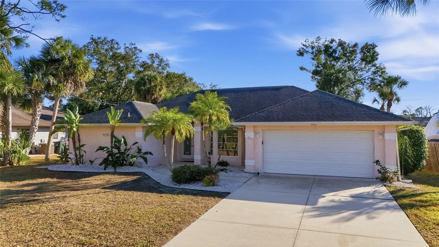 Welcome to this spacious 3-bedroom, 2-bath pool home offering 2,059 square feet of comfortable Florida living in desirable North Port. This well-designed split floor plan features a formal sitting room and formal dining room, along with a family room and an eat-in breakfast nook—perfect for both everyday living and entertaining. The primary suite boasts two walk-in closets, while each guest bedroom also features its own walk-in closet for ample storage. The hall bath provides convenient access to the pool area. Step outside to enjoy the recently resurfaced pool, complete with a screened cage and generous pool deck, ideal for relaxing or hosting guests. Major updates include a 4-year-old roof, new air conditioner, and new attic insulation for added efficiency and peace of mind. No flood insurance required. This home combines space, functionality, and valuable updates