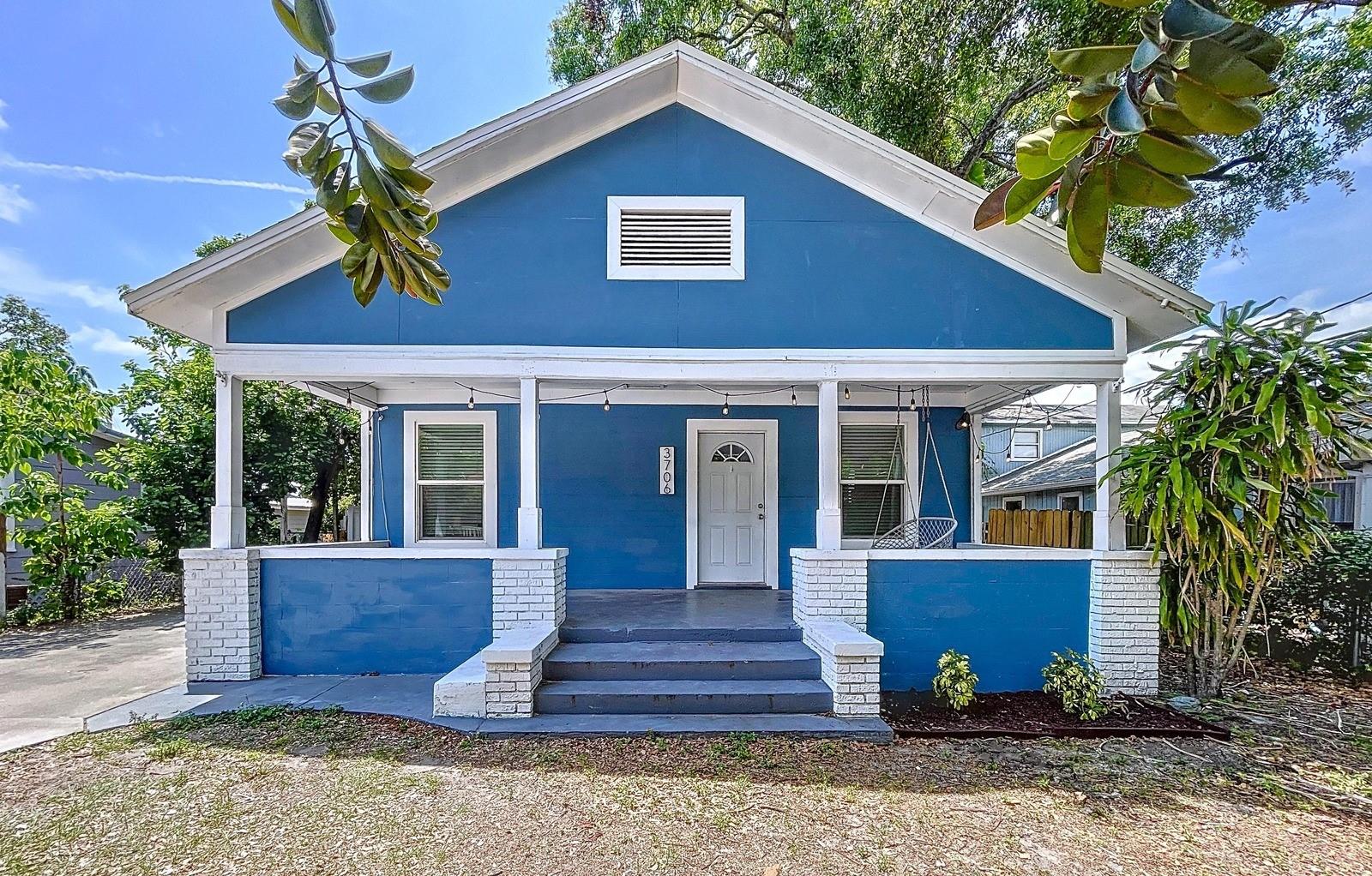 Welcome home to this conveniently located Tampa Heights Bungalow in the heart of the city! This 2-bedroom, 2-bath home has been recently renovated with brand new floors, fresh coat of interior paint, new insulation, brand new back deck and gate, and newly installed electric fireplace. It has all the unique features you love about historic bungalows but with all the modern amenities you are looking for! The roof, kitchen cabinets, countertops, appliances, and both bathrooms were also fully renovated in 2021. This adorable bungalow is move in ready and centrally located to all the hottest spots! Just minutes to Armature Works, the Riverwalk and a close by jump to i275 and downtown Tampa. Come see what all Tampa Heights has to show off and check out your new home today!