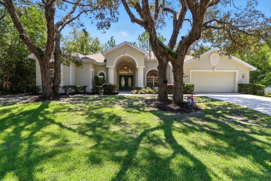 Immaculate custom-built pool home in Sugarmill Woods—move-in ready! This beautifully maintained one-owner residence offers over 3,080 square feet of living space with three spacious bedrooms, two and a half baths, and a bonus office or den. Built of solid concrete block and cared for with no pets and no shoes indoors, the home feels truly pristine.
The setting is as peaceful as it is unique, with a deep greenbelt behind and a wooded drainage area in front, creating rare seclusion and serene views. Recent upgrades include a brand-new roof and a new 5-ton HVAC system, both completed in 2023, offering comfort and efficiency for years to come.
Inside, a gracious layout combines formal living and dining rooms with a large open-concept kitchen that overlooks the family room with a gas fireplace and cozy breakfast nook. All of these spaces flow seamlessly to the screened lanai and sparkling pool. The split floor plan enhances the primary suite, while a dedicated pool bath with exterior access makes entertaining easy.
Additional highlights include a security system, in-wall pest control, outdoor pool shower, and an oversized two-car garage. Optional membership at the Sugarmill Woods Country Club expands your lifestyle with golf, tennis, pickleball, a fitness center, community pool, and dining.
Perfectly positioned just minutes from the growing shopping and dining hub at US-19 and Highway 98, and only an hour from Tampa International Airport, the home is also surrounded by world-class fishing, natural springs, and top-rated schools. This combination of location, quality, and care makes it a rare find in today’s market.
Schedule your tour today and discover why so many love calling Sugarmill Woods home.