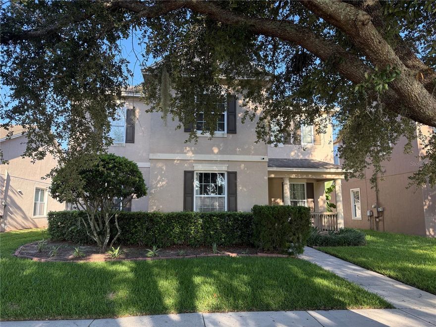 Welcome to own this beautiful home in lakes of windermere . 5 bedrooms 3 full bathrooms that has been remodeled . Marble floor through downstairs and laminate upstairs and a lot of upgrades throughout the house . The house is looking over a stunning  view of a pond with a water fountain and looking  everyday at the Disney fireworks . Perfectly situated minutes from all the attractions Disney , universal , and SeaWorld and also close to all shopping , Dining and major Highways . Walking distance to top rated schools . Fenced backyard with  A screened pool .The community offers incredible amenities including a pool,Tennis court , Sand volleyball and Basketball court and two playgrounds .   Schedule your showing today . The listing agent is the owner .