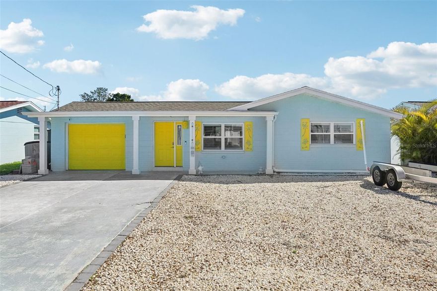 Waterfront Paradise with Gulf Access – Heated Pool, 10K Lift, No HOA, No CDD!  

Experience the ultimate Florida lifestyle in this beautifully updated canal-front home with direct Gulf access. Bring your boat and all your water toys — the private 10,000 lb boat lift features water and electric at the dock for added convenience. A boat davit makes lowering kayaks effortless or can double as the perfect hammock swing for relaxing waterfront evenings.

The fully fenced and gated backyard is an entertainer’s dream. Enjoy the heated saltwater pool surrounded by elegant pavers, plus a 220V hookup ready for your future hot tub. A covered cabana with lighting creates the perfect space for evening gatherings, while pet-friendly turf adds beauty and function to this low-maintenance outdoor retreat.

Inside, the open floor plan offers:

2 spacious bedrooms

Inviting family room

Dedicated dining area

Versatile flex room ideal for an office, den, or guest space

Neutral tile flows throughout the living room and bedrooms, complemented by classic plantation shutters. The kitchen features quartz countertops and abundant cabinet space, perfect for both daily living and entertaining. The handicap-accessible spa shower includes all the bells and whistles, creating a luxurious, relaxing experience at home.

Additional highlights include:

Roof replaced in 2018

In-wall pest control system

Full home water filtration system

No HOA. No CDD. Waterfront living, thoughtfully upgraded and ready to enjoy.

Dimensions of the dock in mls is not verified. 

Schedule your private showing today — this one truly has it all!