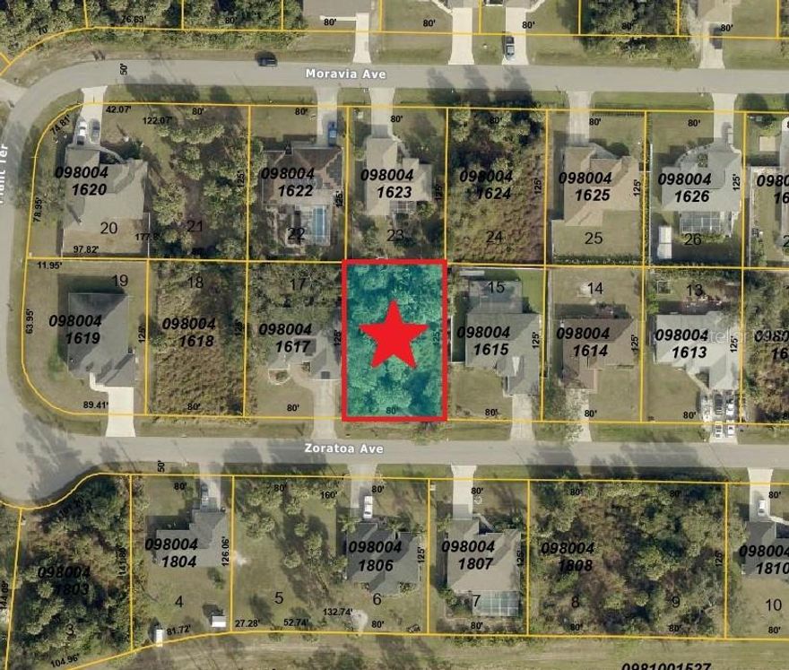 Beautiful lot in North Port. This lot may qualify for up to 90% financing. North Port is an area that has seen major growth in the past few years and is convenient for those looking to commute to Sarasota or Fort Myers. The City of North Port offers so many community highlights including a new Water Park, Atlanta Braves Spring Training Stadium, shopping, dining, plenty of public parks, and less than a 30 minute drive to pristine Gulf Coast Beaches! Don't miss this one; Drive by and make your offer today!
